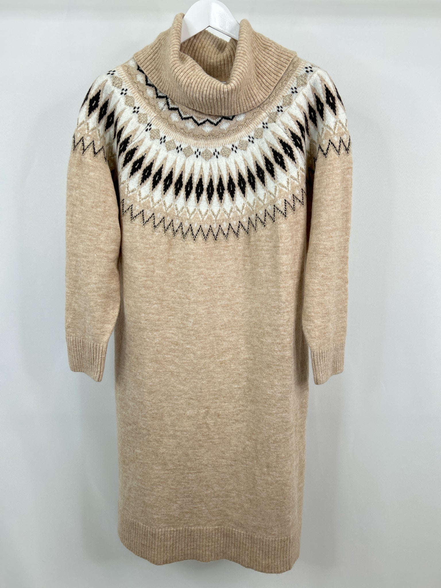 LANE BRYANT Size 18/20 Oatmeal Print Women Dress