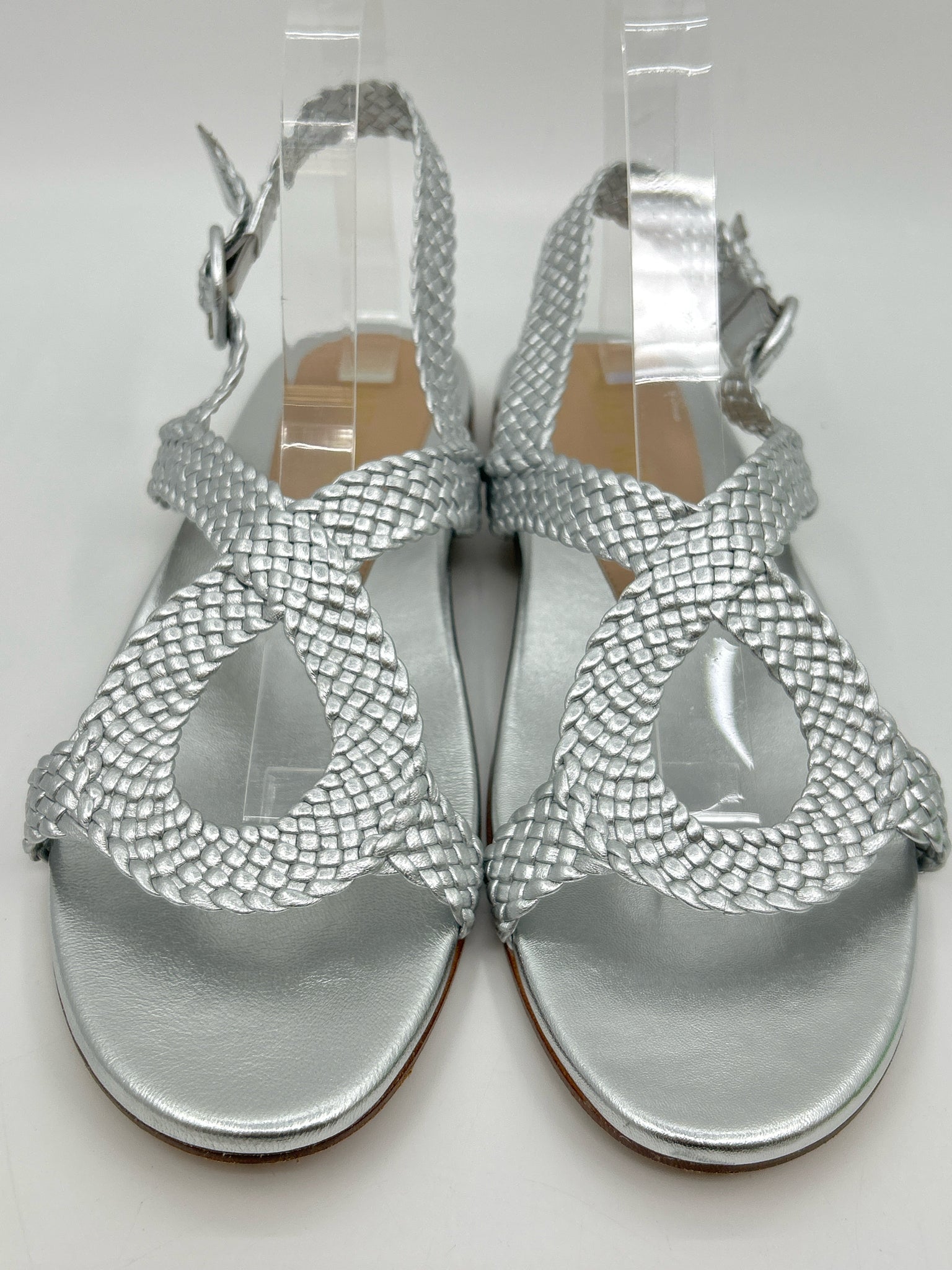 STUART WEITZMAN Size 9.5AA Silver Women Sandal