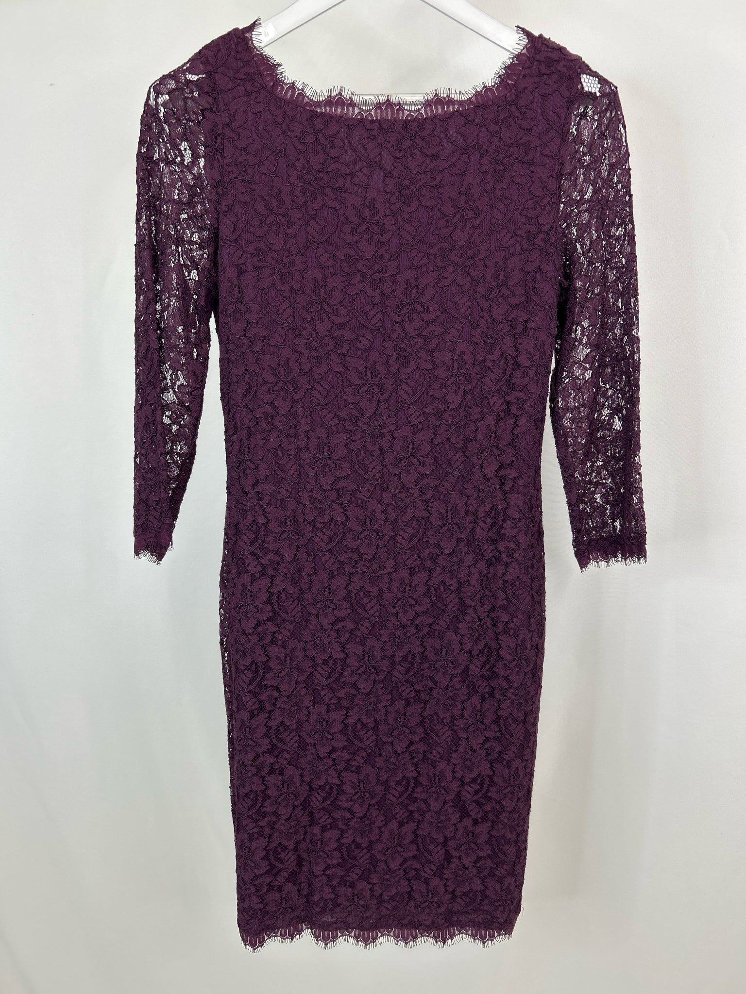 DIANE VON FURSTENBERG Size 8 Plum Women Dress