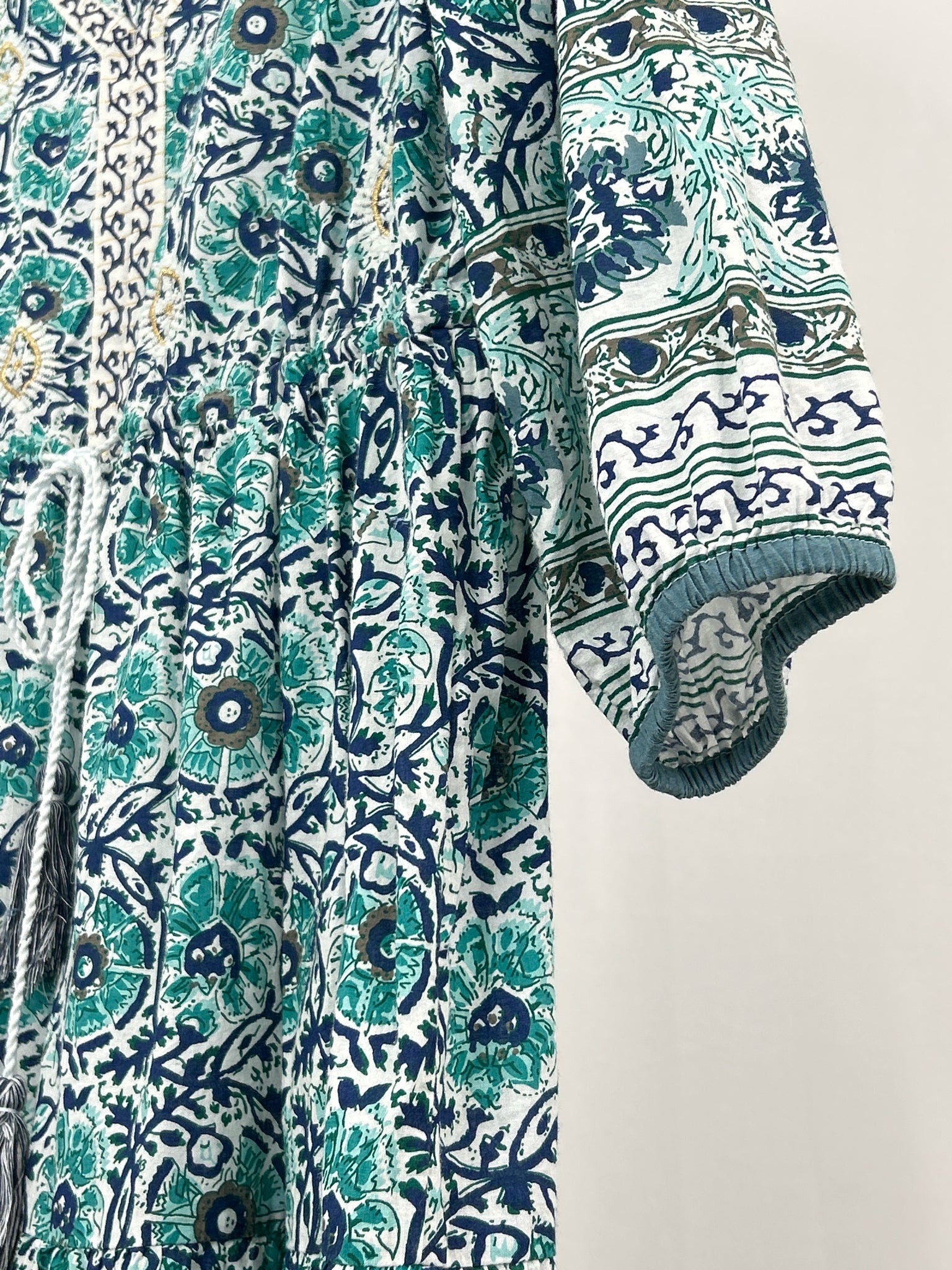 SOFT SURROUNDINGS Size M Green and Blue Women's Dress