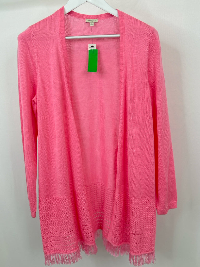 TALBOTS Size L Pink Cardigan