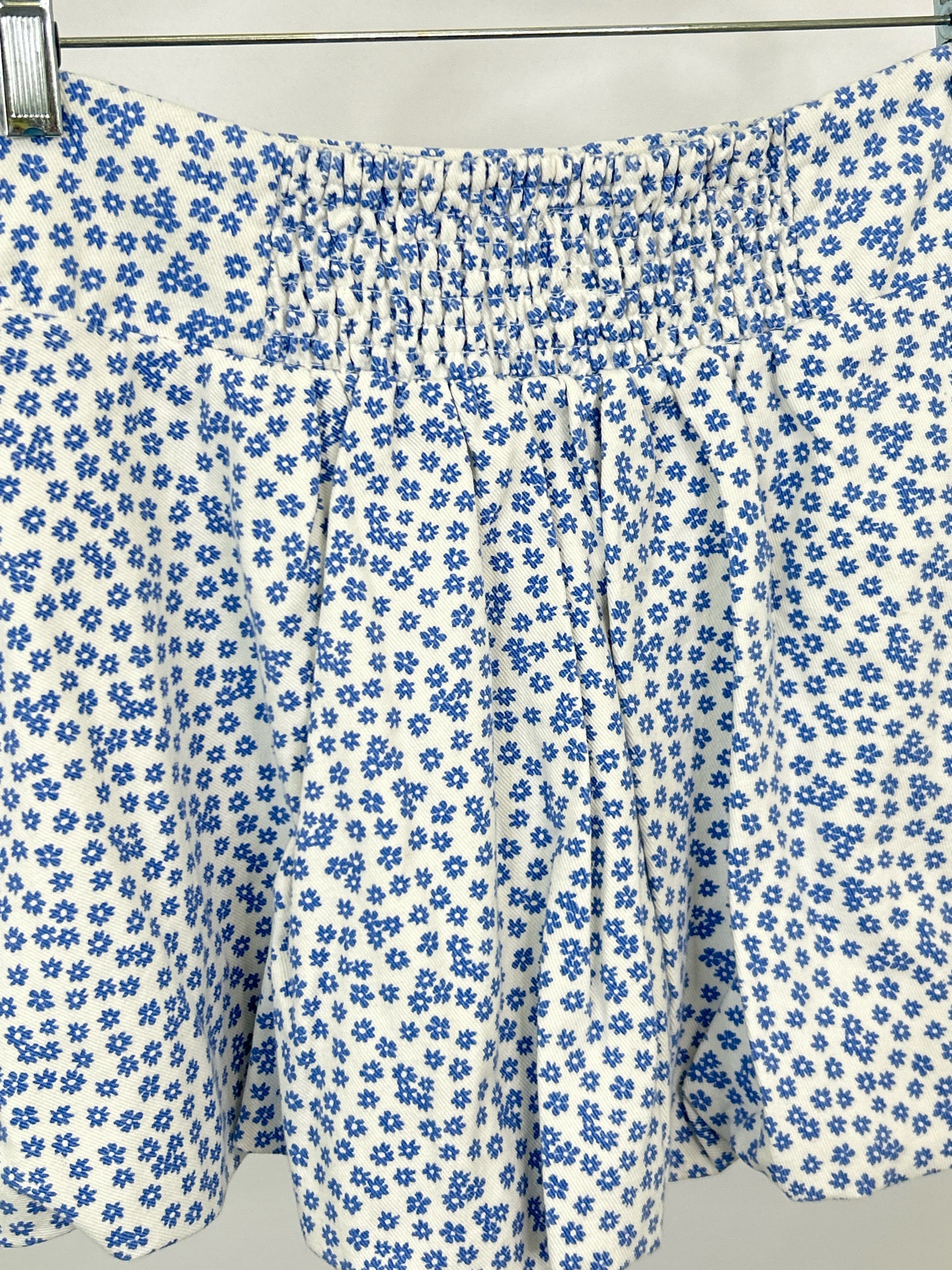 MAEVE Size XS WHITE AND BLUE Women 2-Piece w/skirt