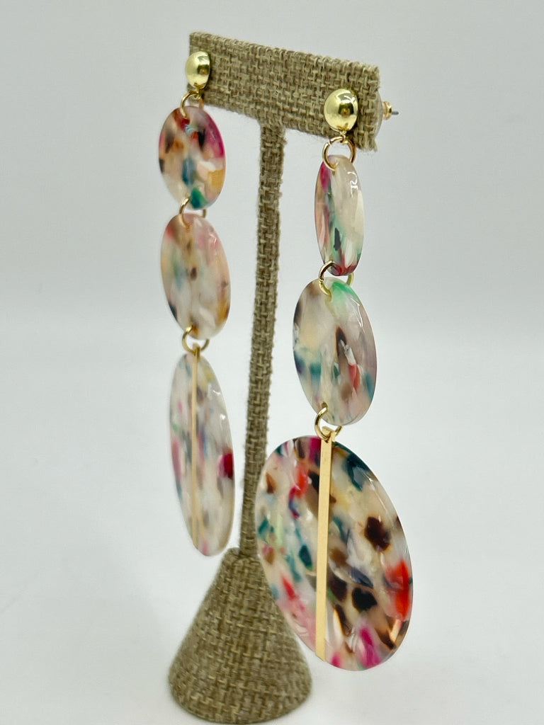 EYE CANDY Size One Size Gold and red Earrings