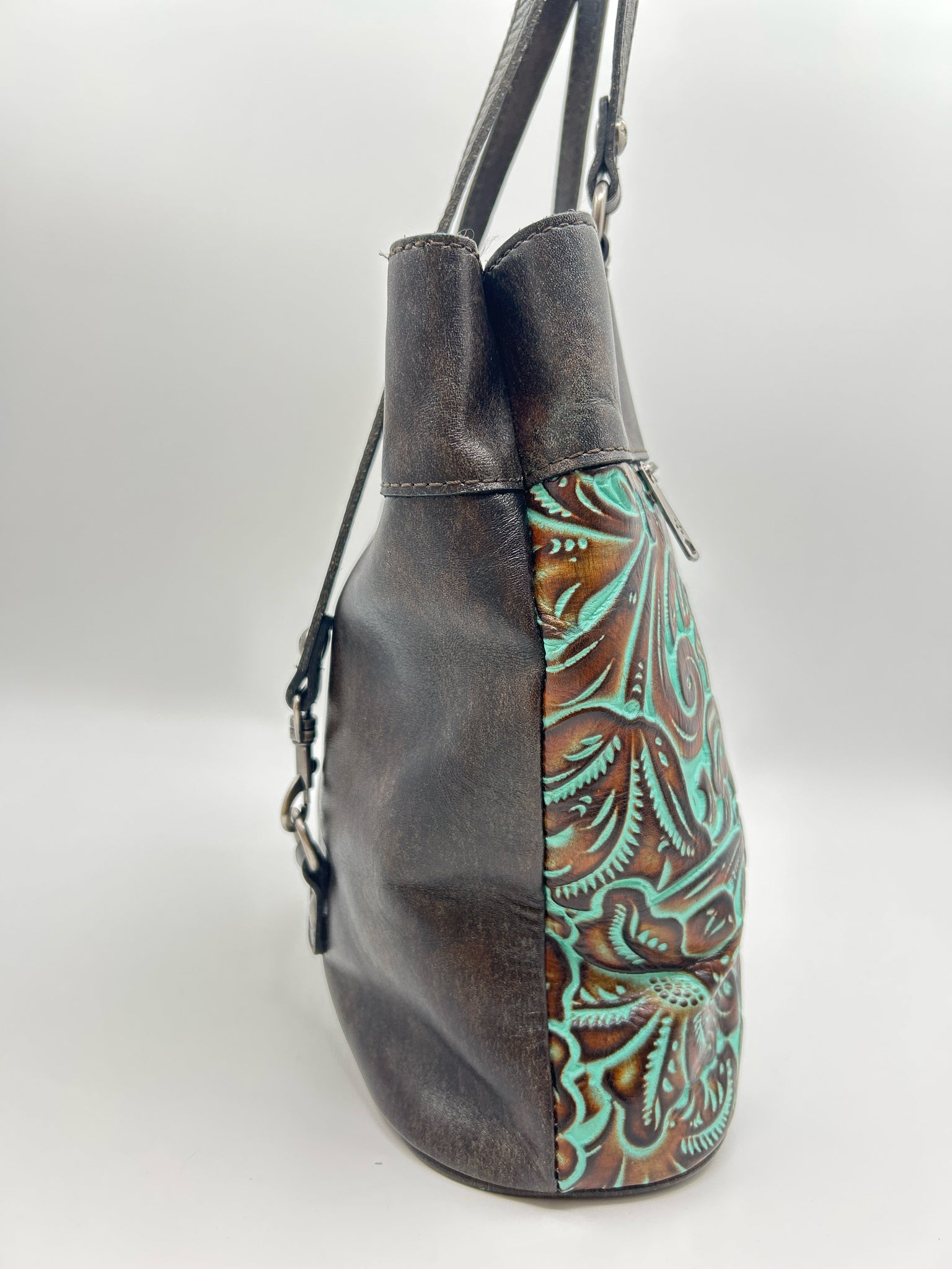 PATRICIA NASH Turquoise & Black Women Backpack