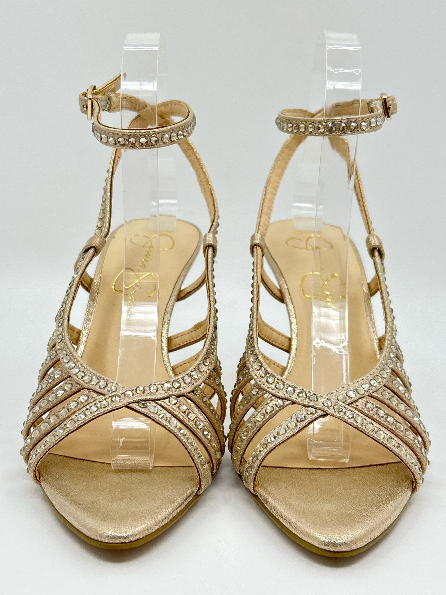 JESSICA SIMPSON Size 7M gold metallic Women's Sandal