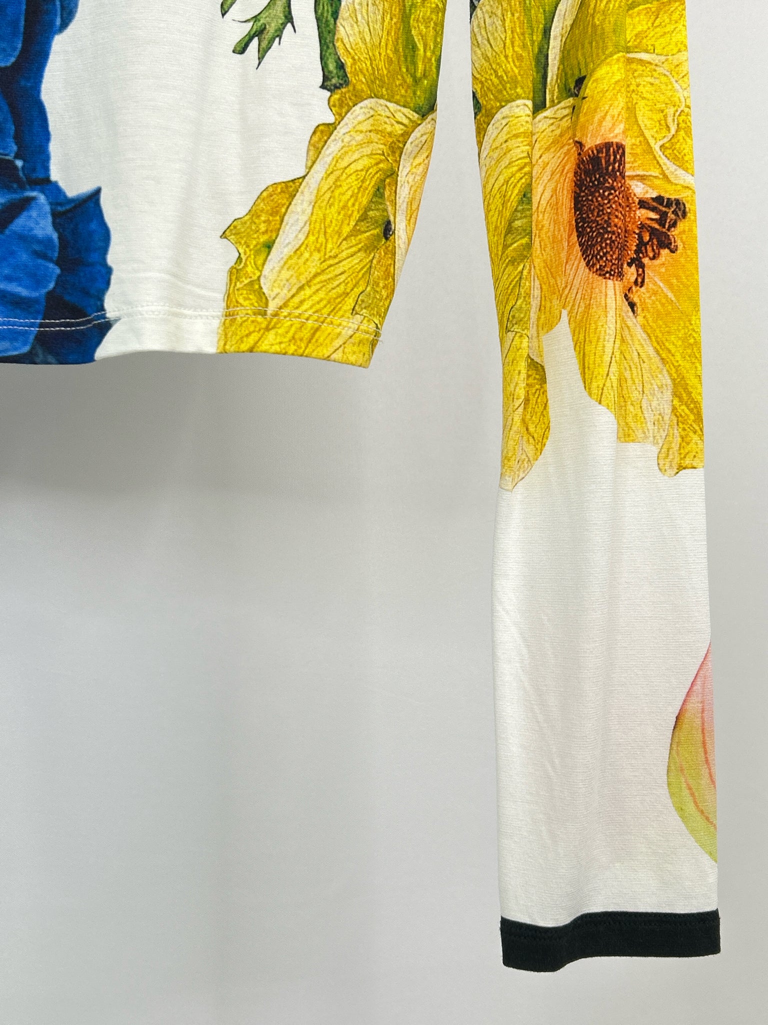 ALICE + OLIVIA Size L White Floral Women Top