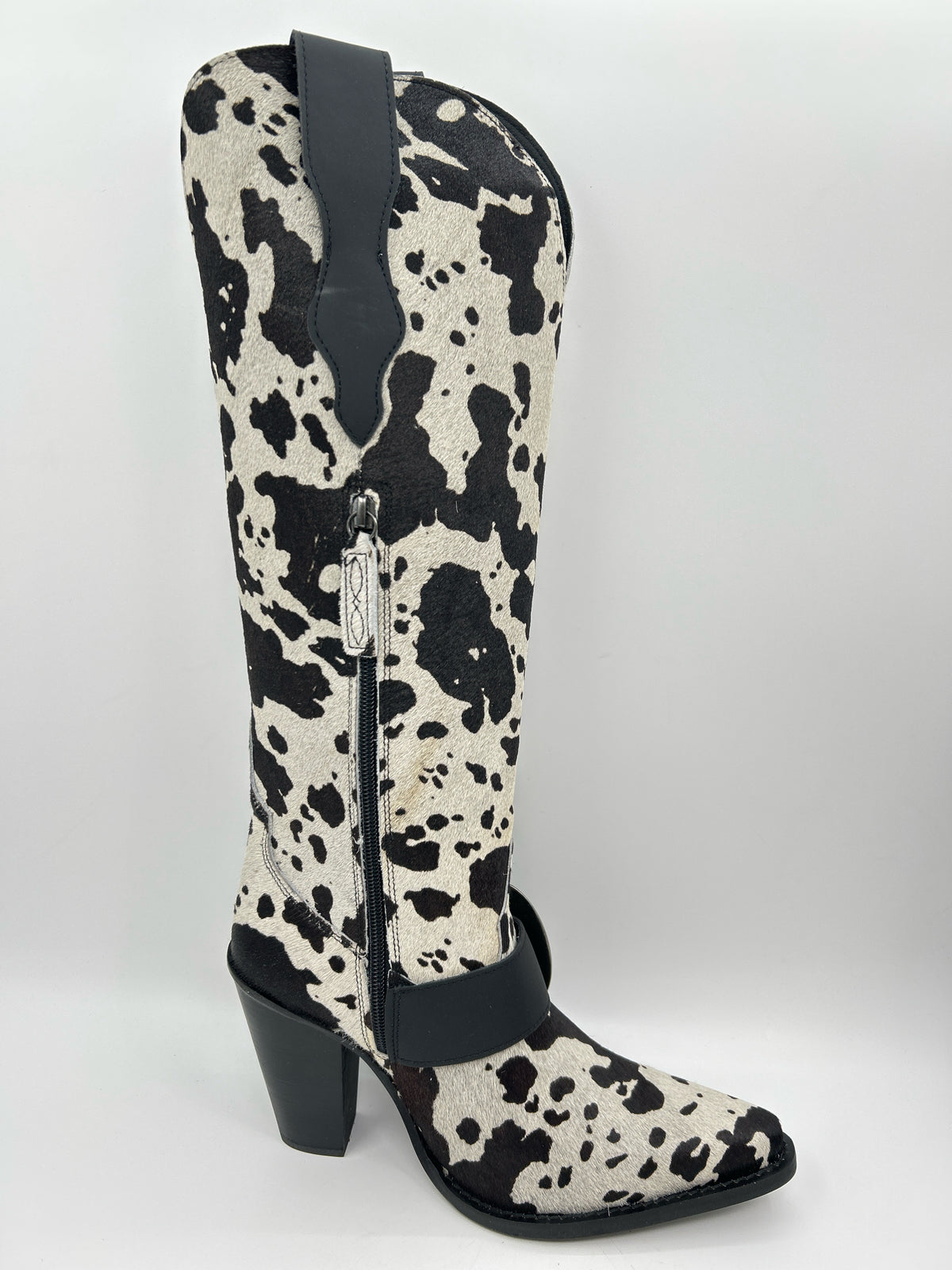 DINGO Size 8.5M Black & White Women Boots