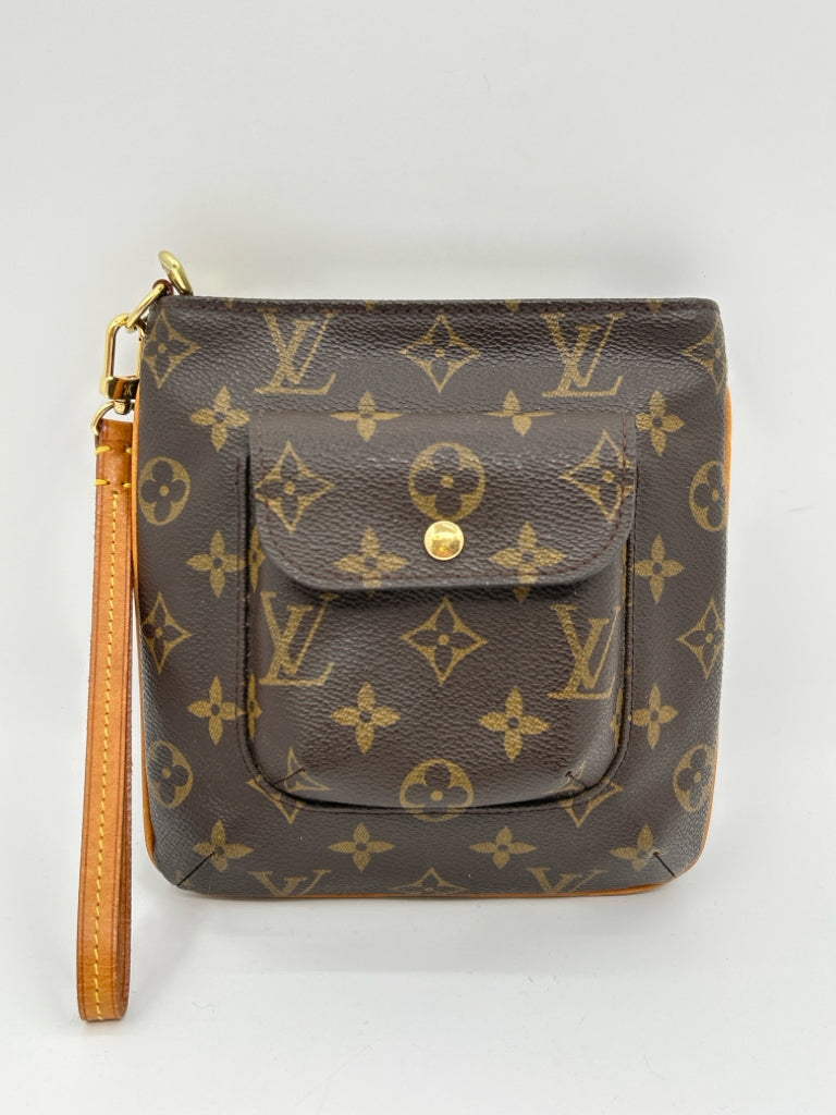 LOUIS VUITTON Brown Print Purse