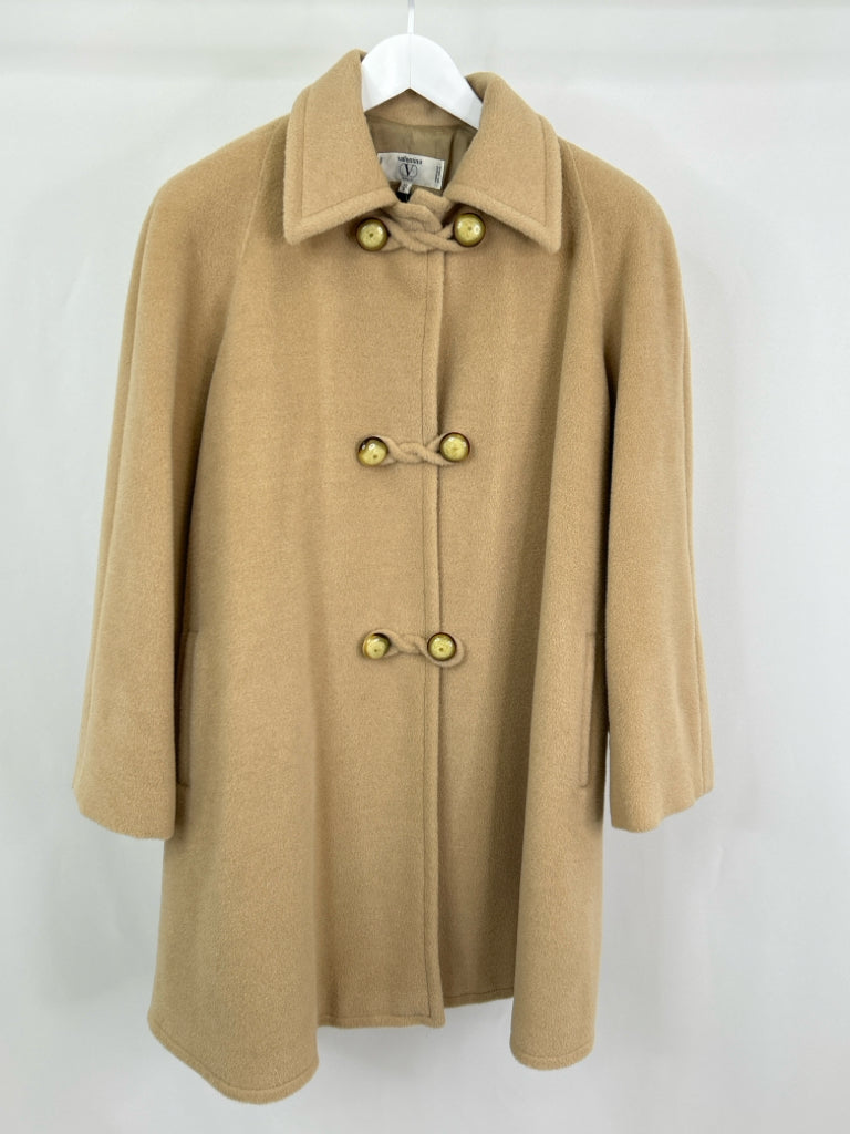 VALENTINO Women Size 6 Camel Coat