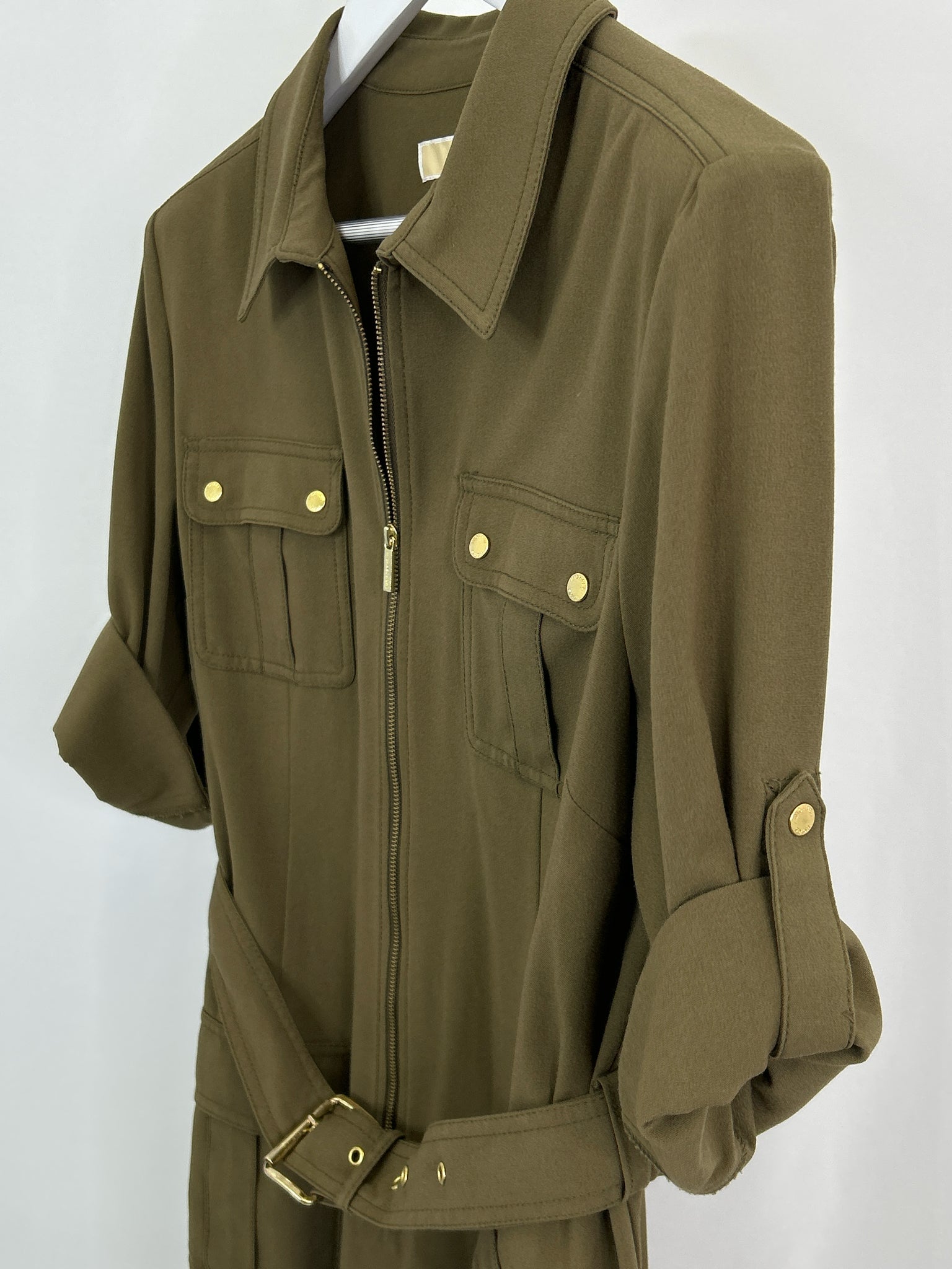 MICHAEL MICHAEL KORS Size XL OLIVE Women Dress