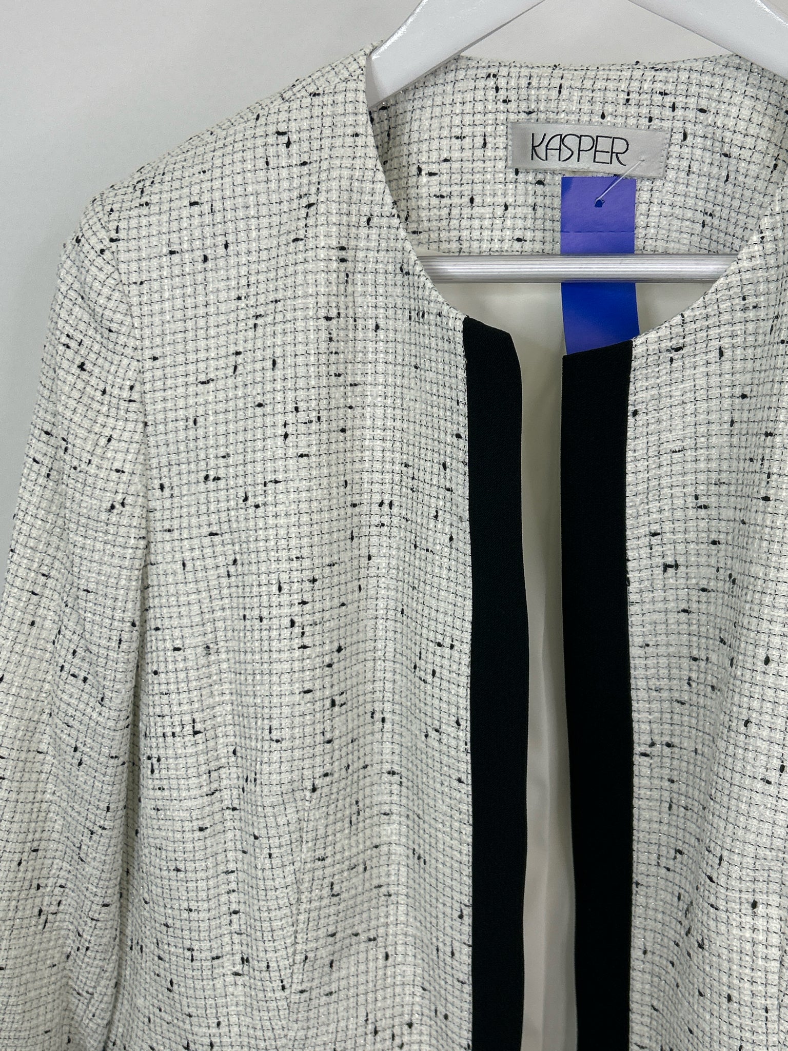 KASPER Size 16 White Women Blazer