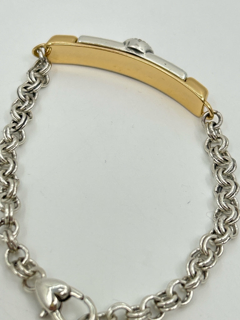 BRIGHTON Women Silver and Gold Bracelet