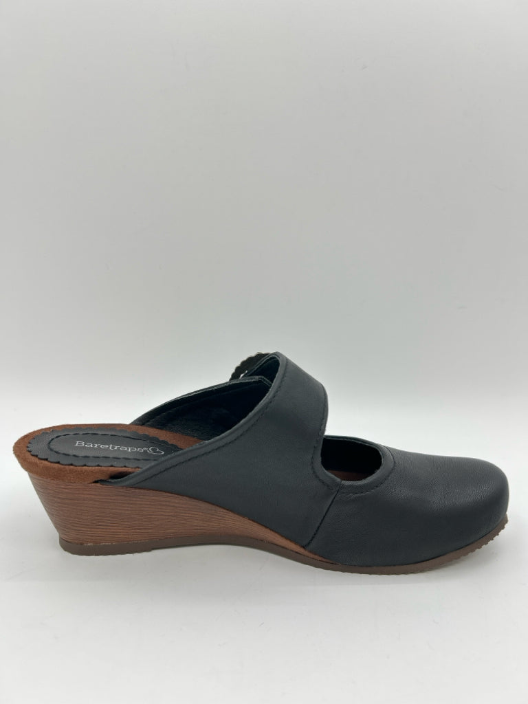 BARETRAPS Size 6.5M Black Luna Mary Jane Clogs NWOB