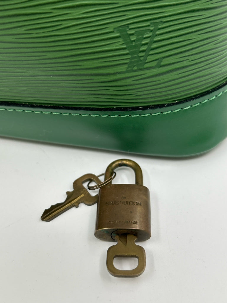 LOUIS VUITTON Green Alma Purse