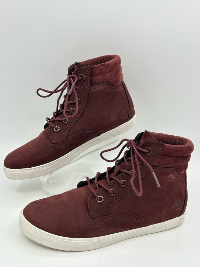 TIMBERLAND Women Size 7 Burgundy Booties