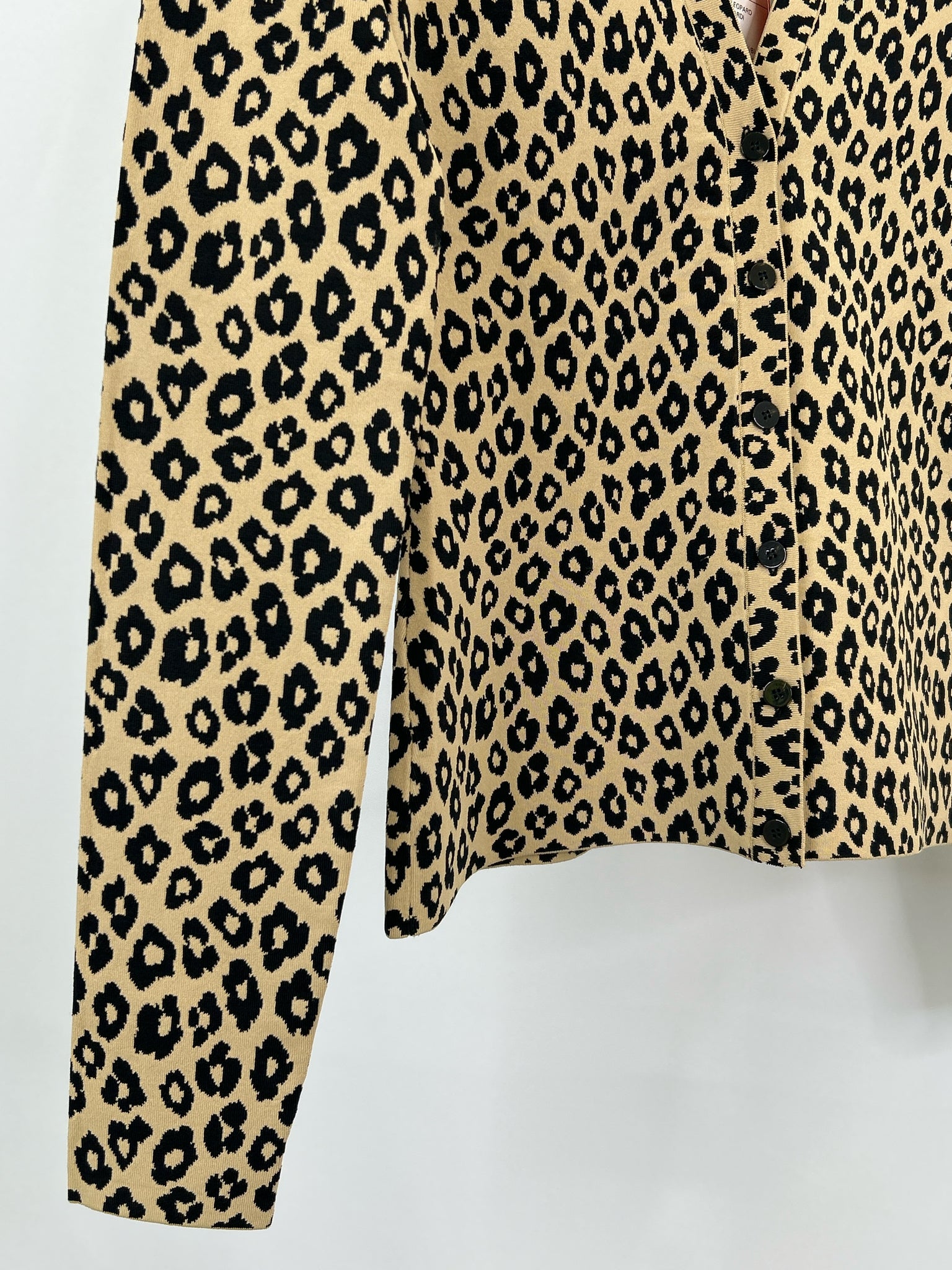 THEORY Size S Khaki and Black Women Cardigan Sweater NWT