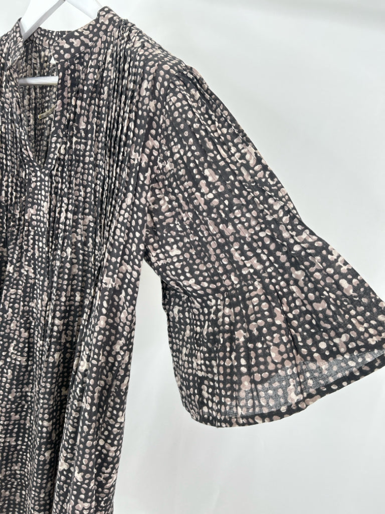 DOLMA Size S Brown Print Dress