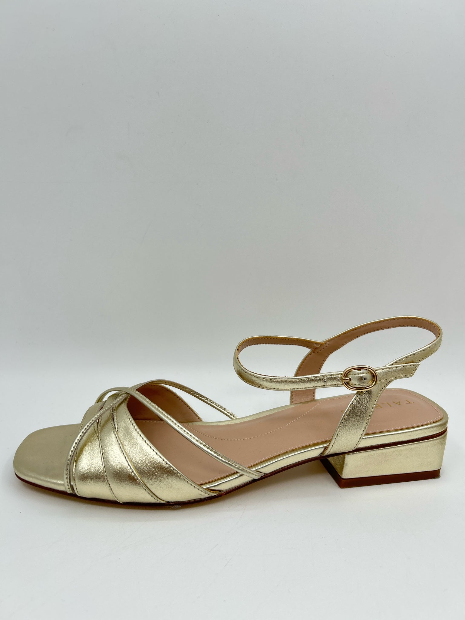 TALBOTS Size 10M gold metallic Women Sandal