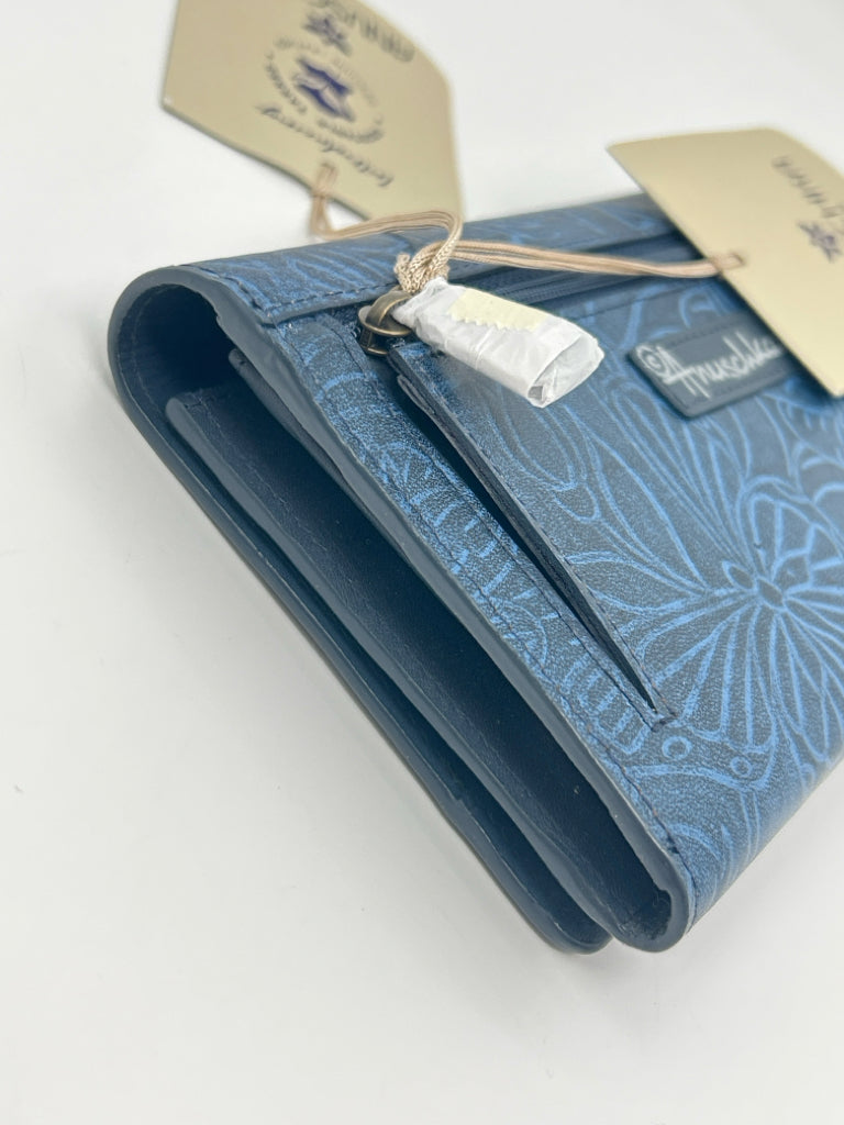 ANUSCHKA Blue Women's Wallet