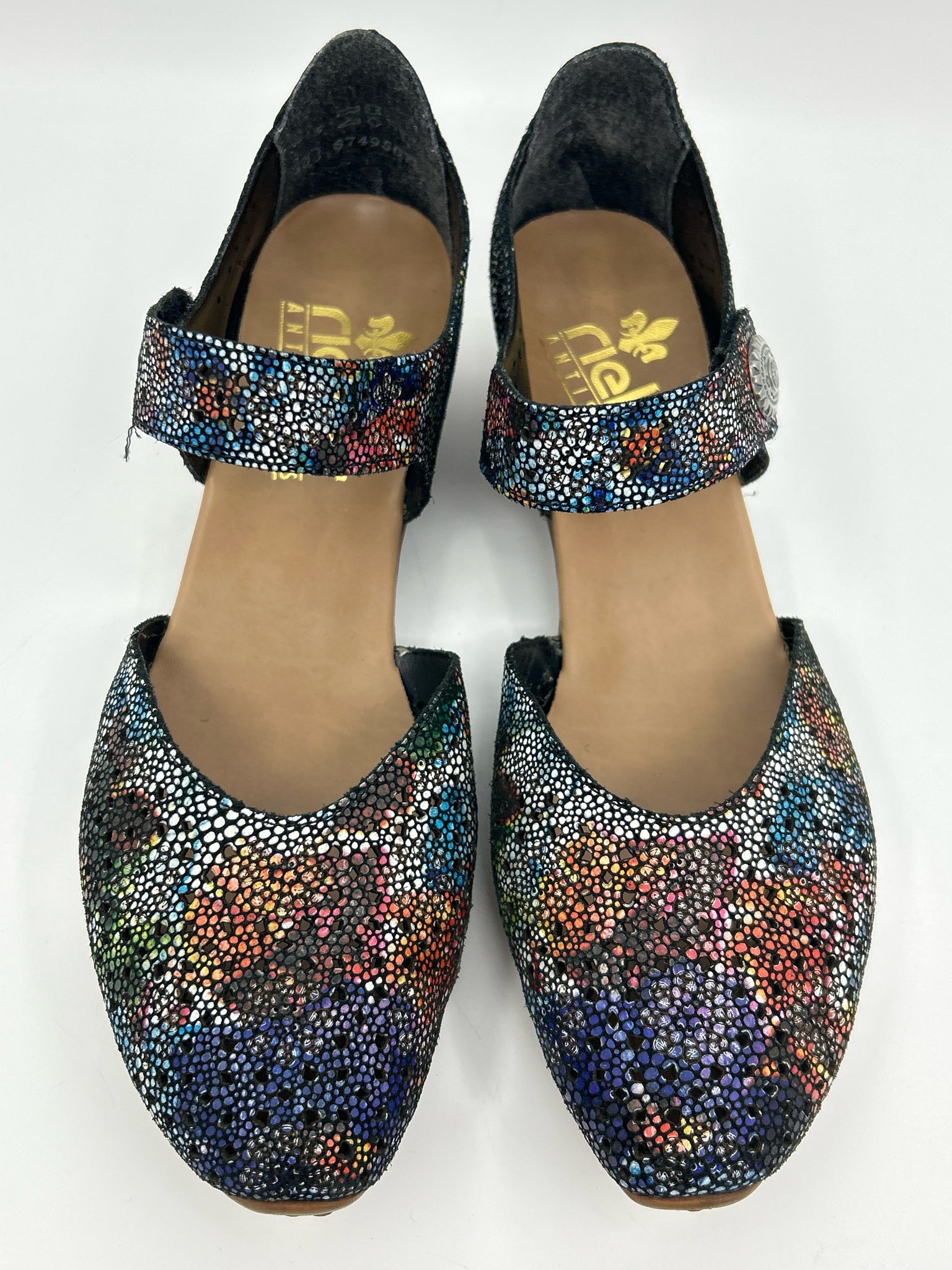 RIEKER Size 9 Multi-Color Women Shoes