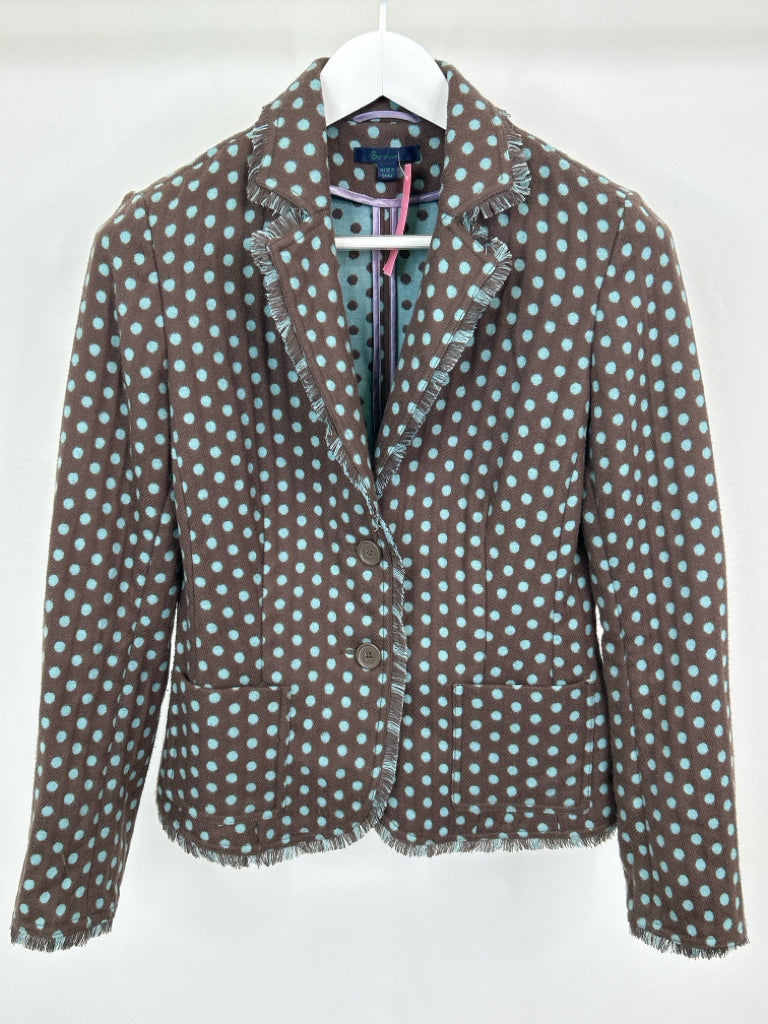 BODEN Women Size S TEAL AND BROWN Blazer