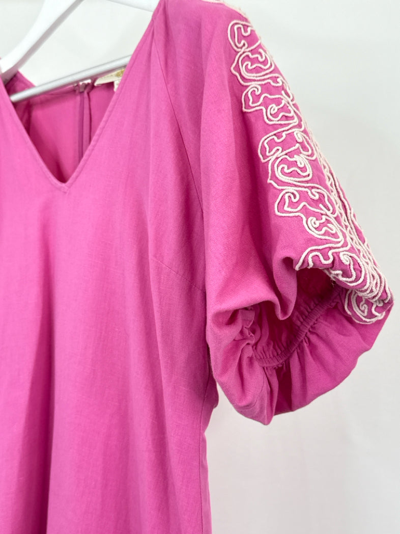 ANNA CATE Size L Pink Women Dress