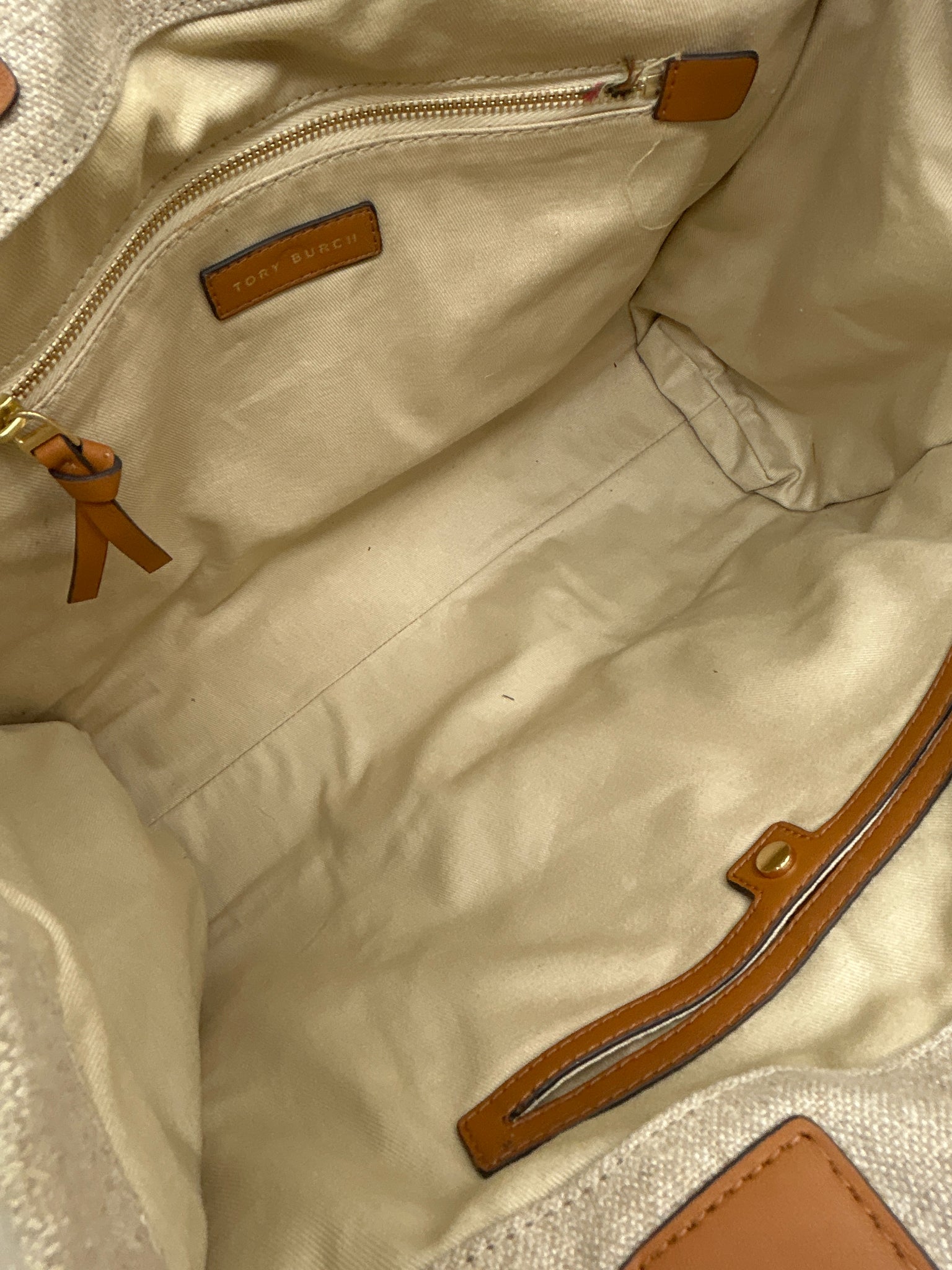TORY BURCH Canvas and Tan Women Tote