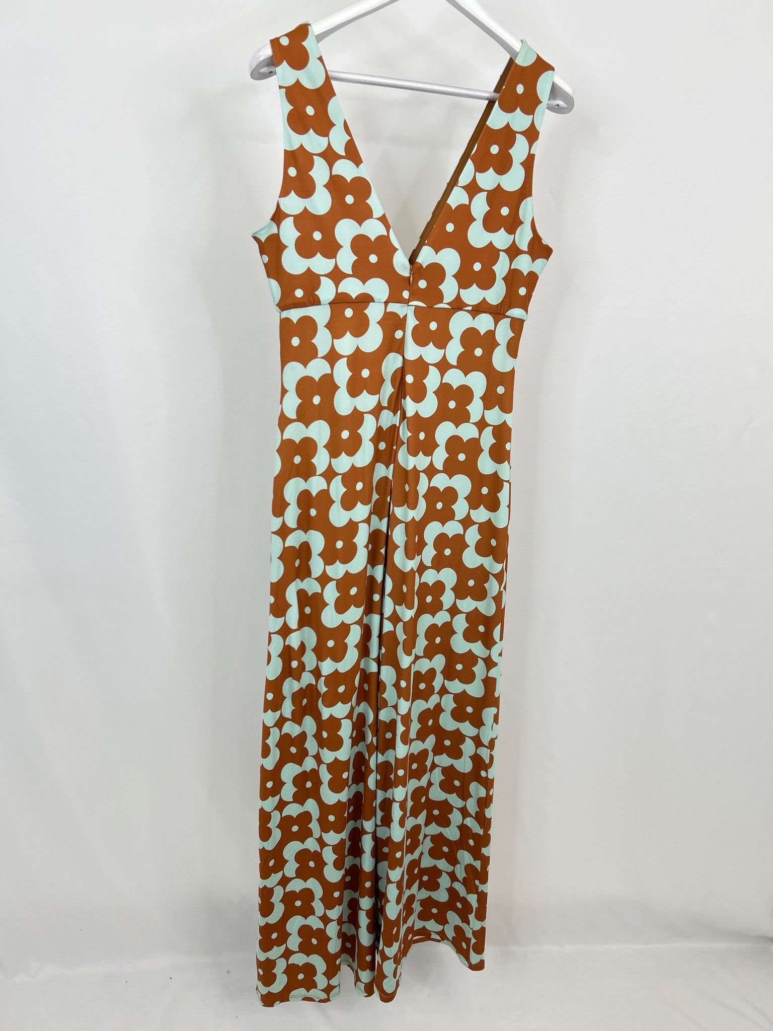 HUTCH Size M Brown and teal Women Jumpsuit