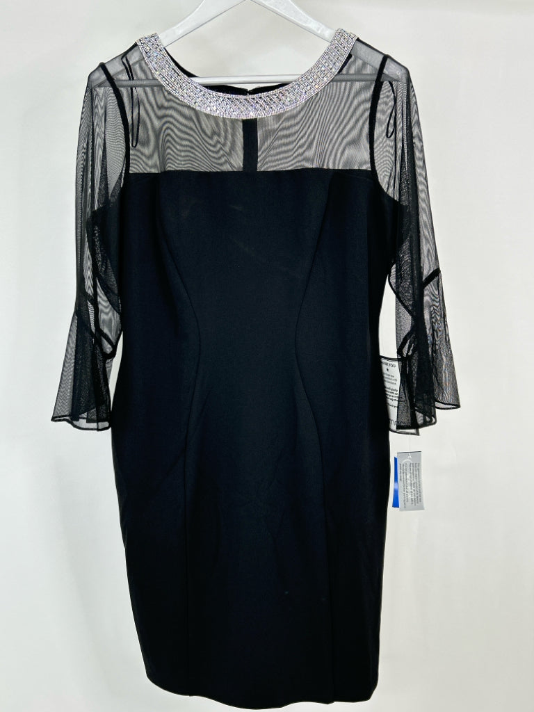 ALEX EVENINGS Size 16 Black Women's Dress