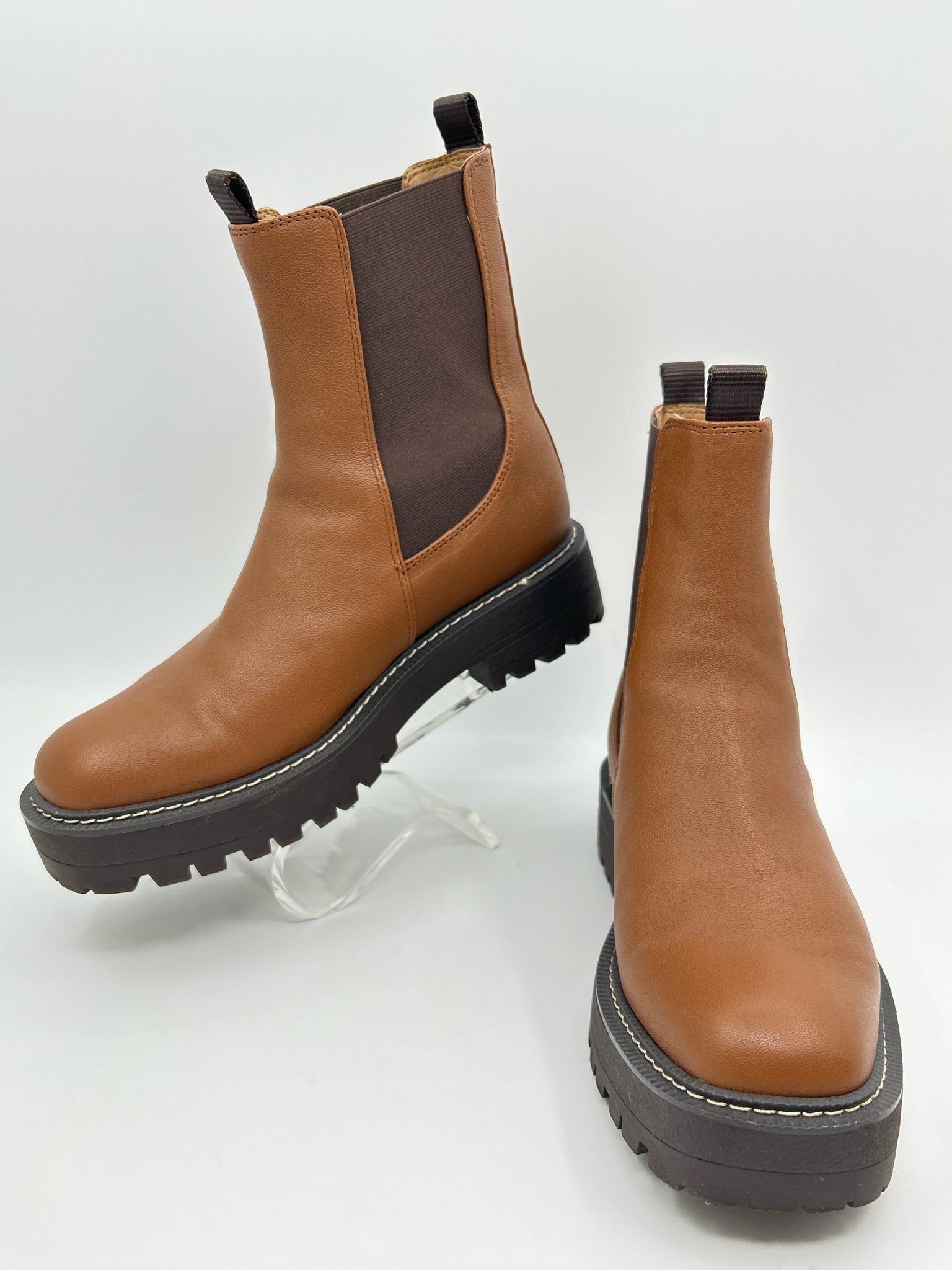 SAM EDELMAN Size 8M Brown Women Booties