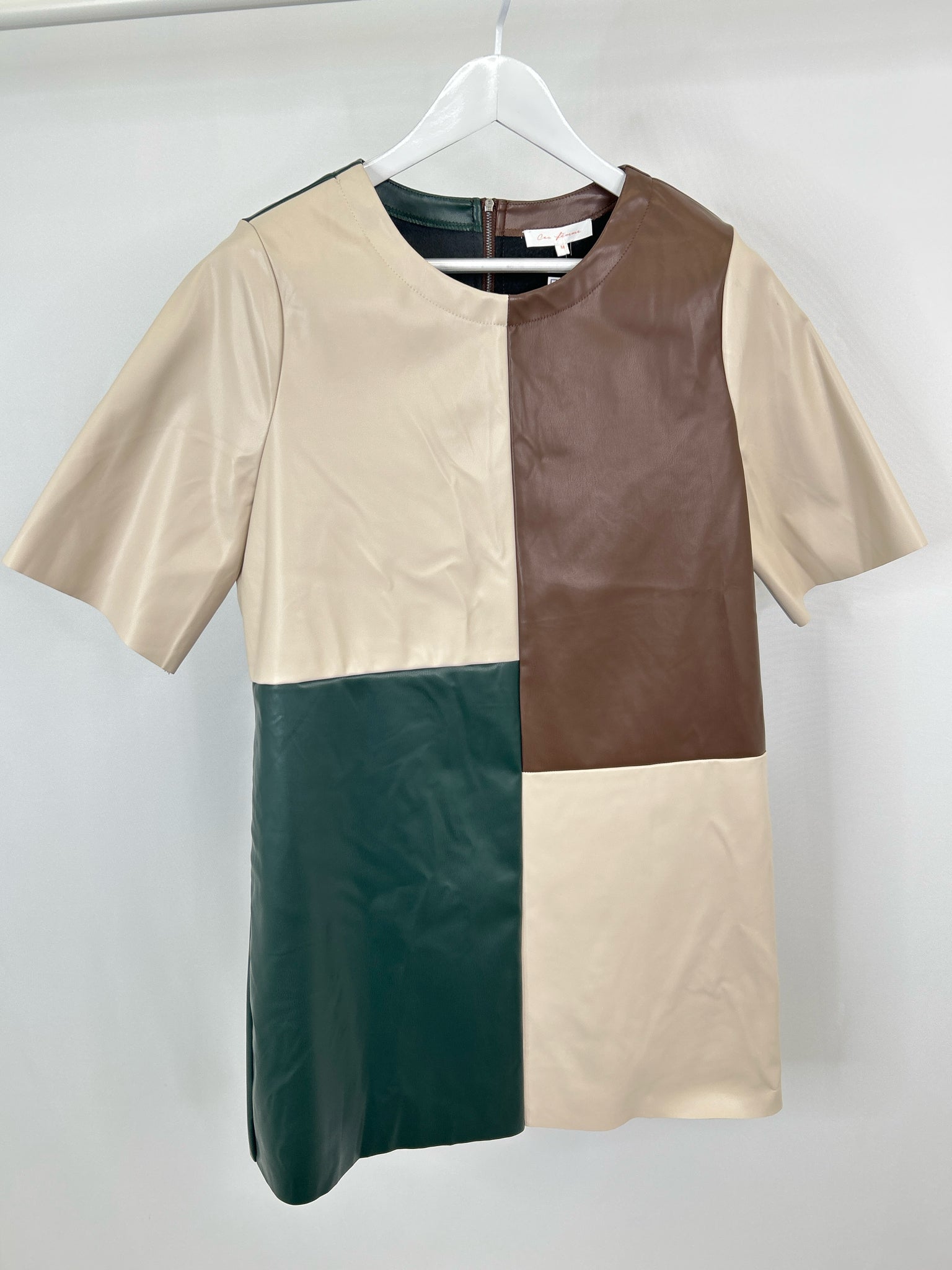 CES FEMME Size M BEIGE AND BROWN Women Dress