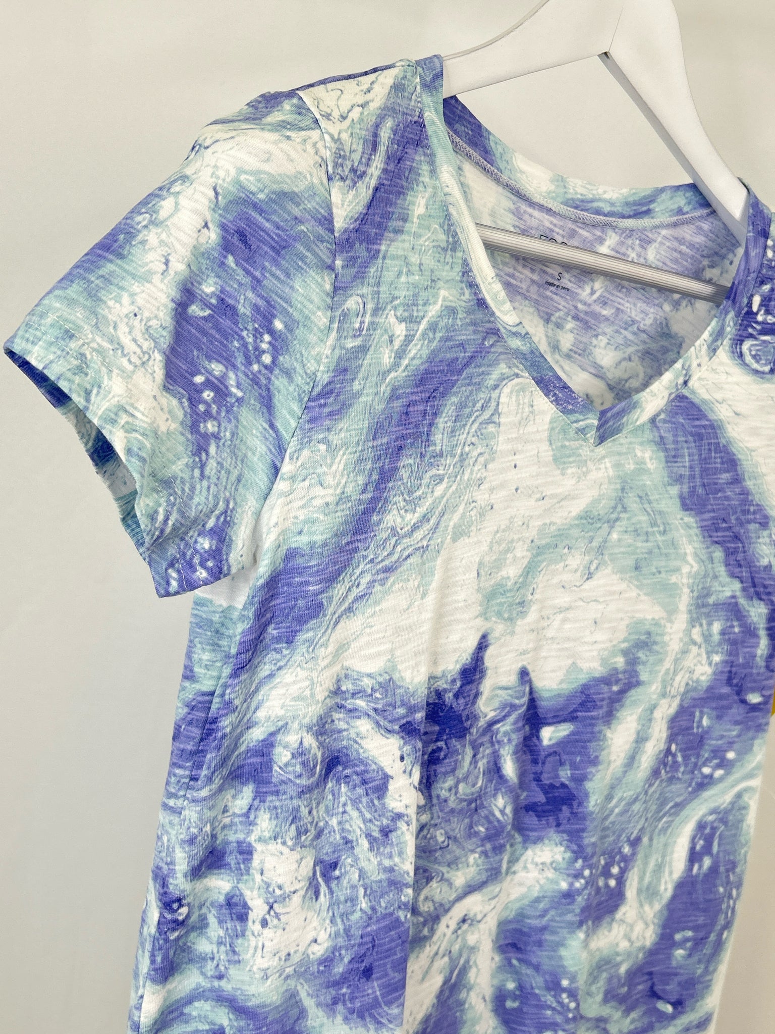 Escape by Habitat Clothes Size S Blue Print Women T-shirt