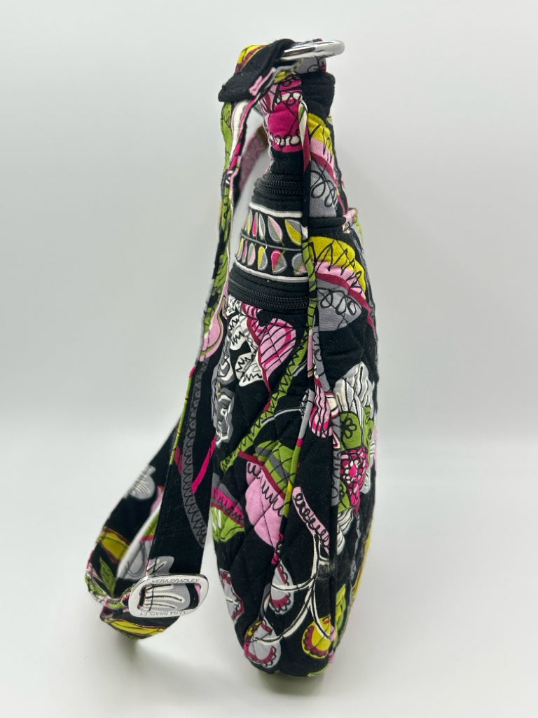 VERA BRADLEY Black Floral Women's Purse