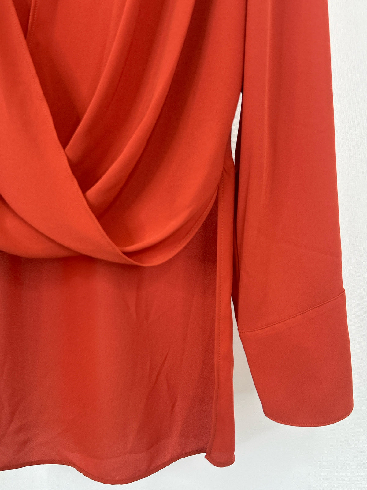 BCBGMAXAZRIA Size M Orange Women Blouse