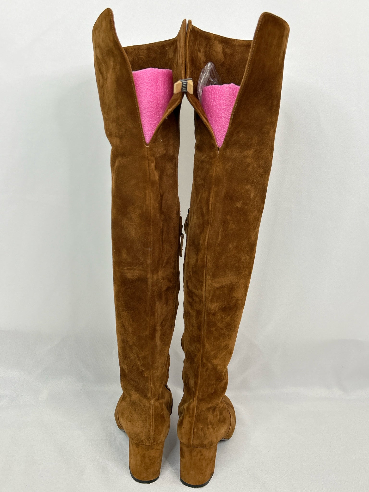 BARNEYS Size 38.5 COGNAC Women Boots