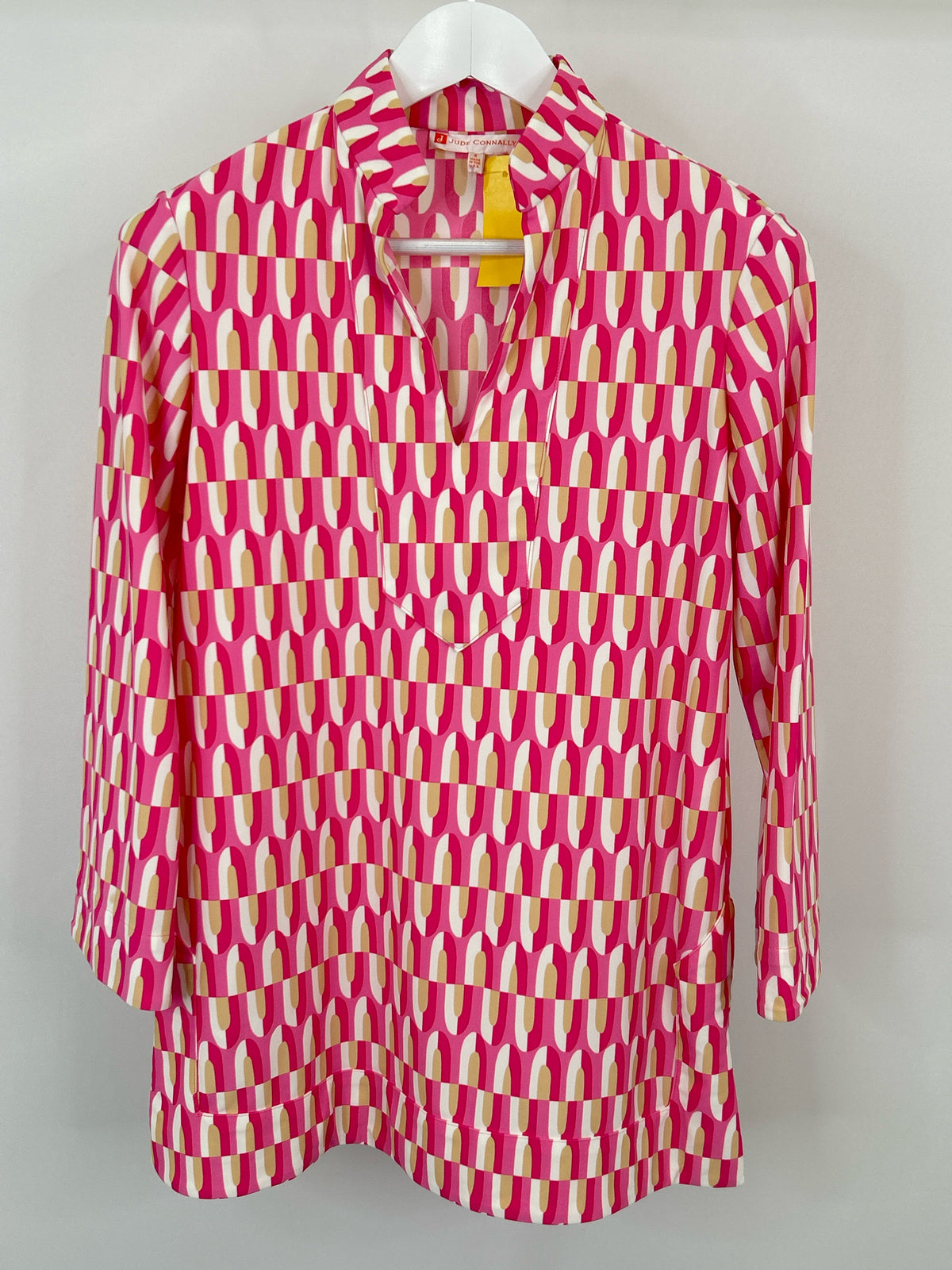 JUDE CONNALLY Size S Pink & White Women Tunic