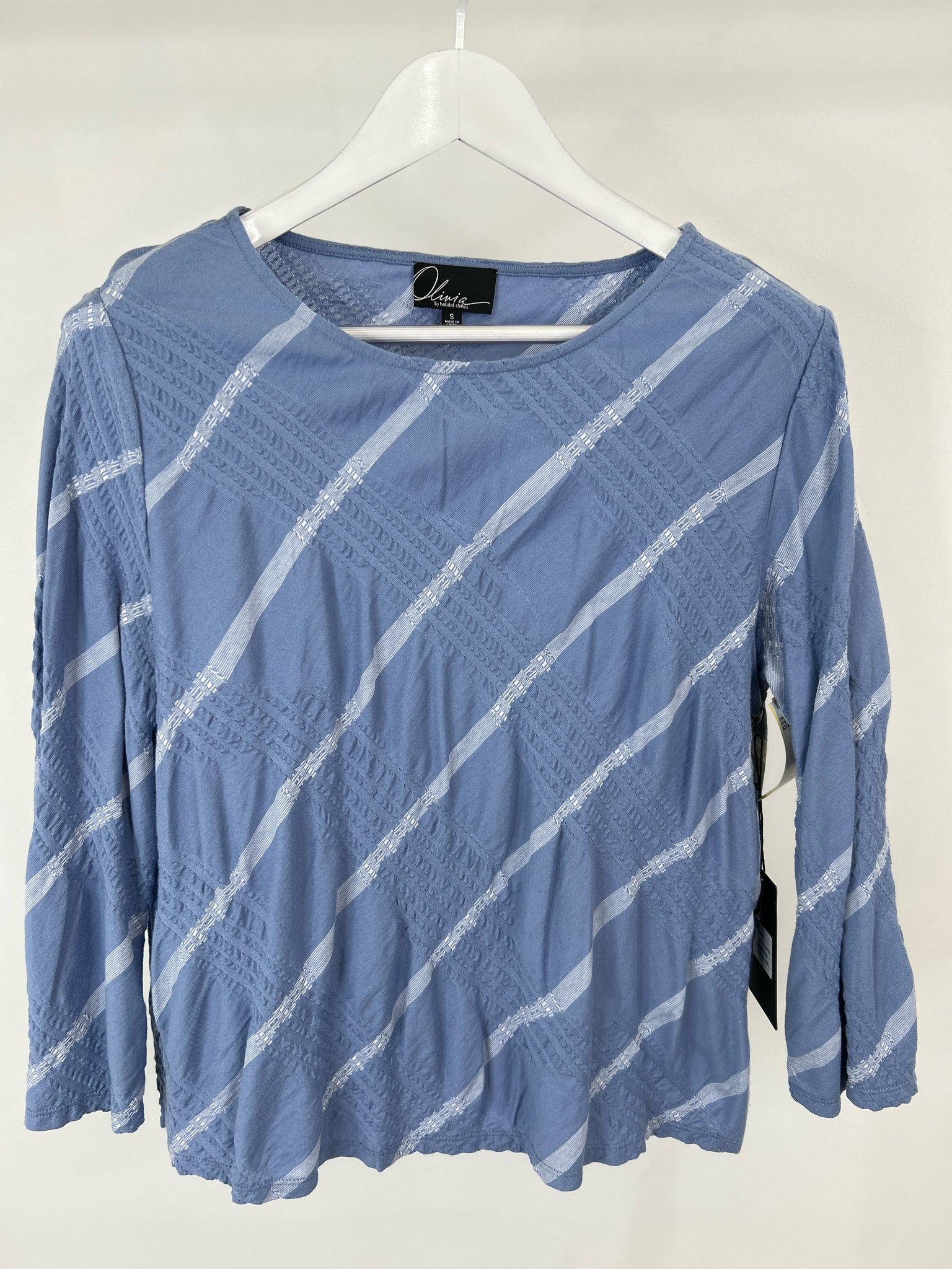 OLIVIA BY HABITAT CLOTHES Size S blue and white Women Top