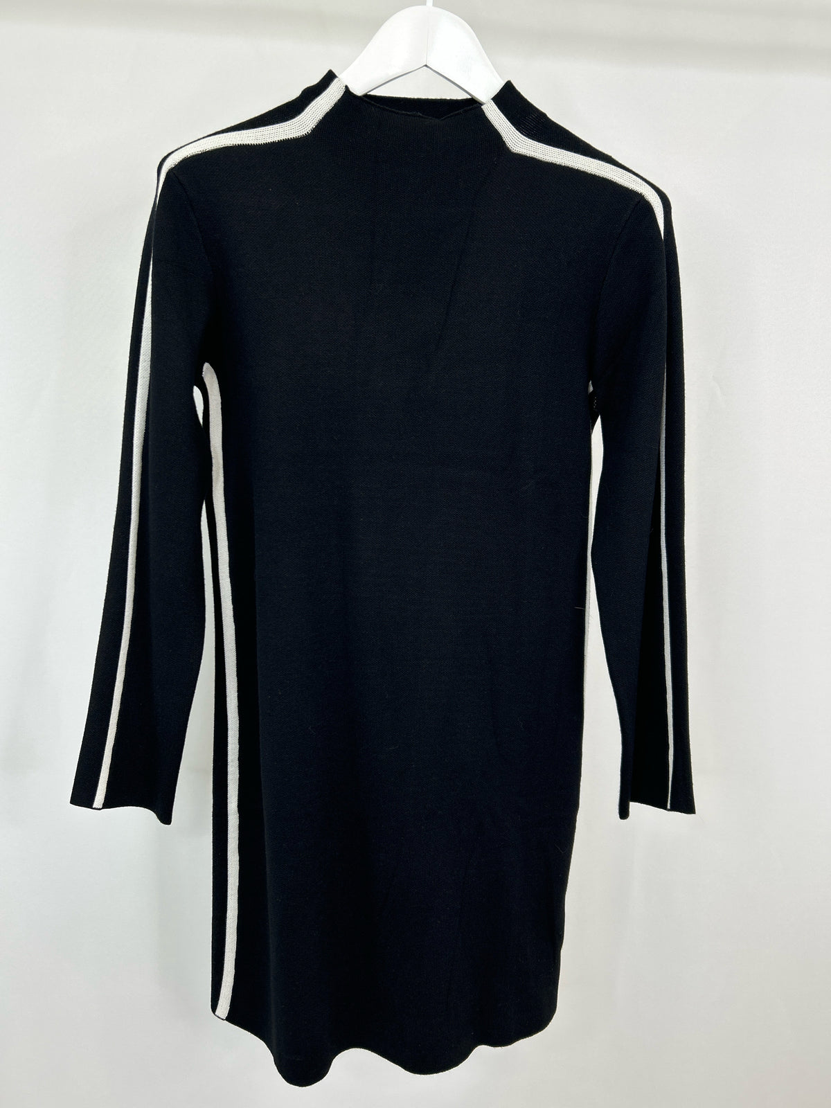 SAKS FIFTH AVENUE Size L Black and White Women Dress