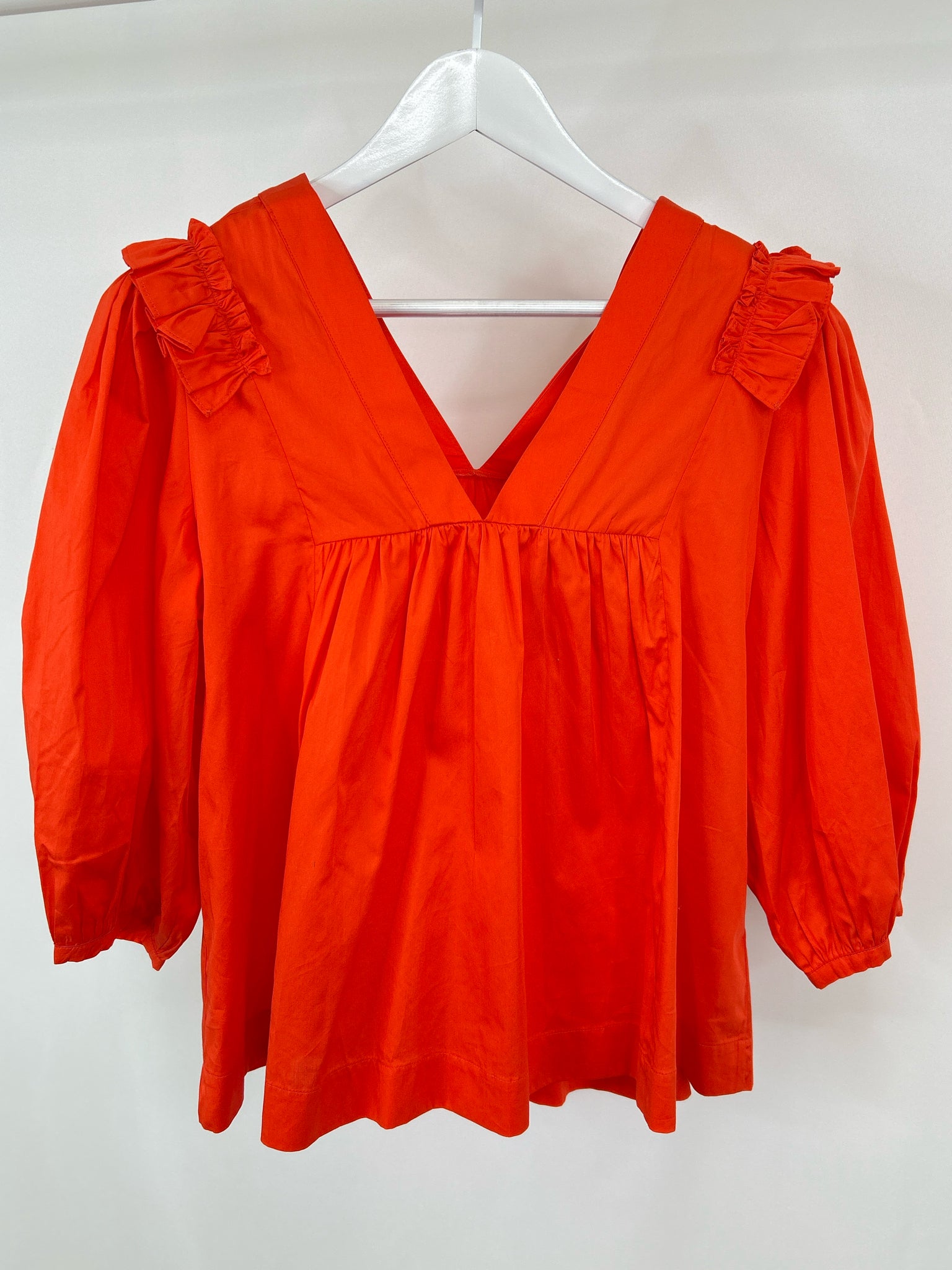 Harshman Size L Coral Women Blouse