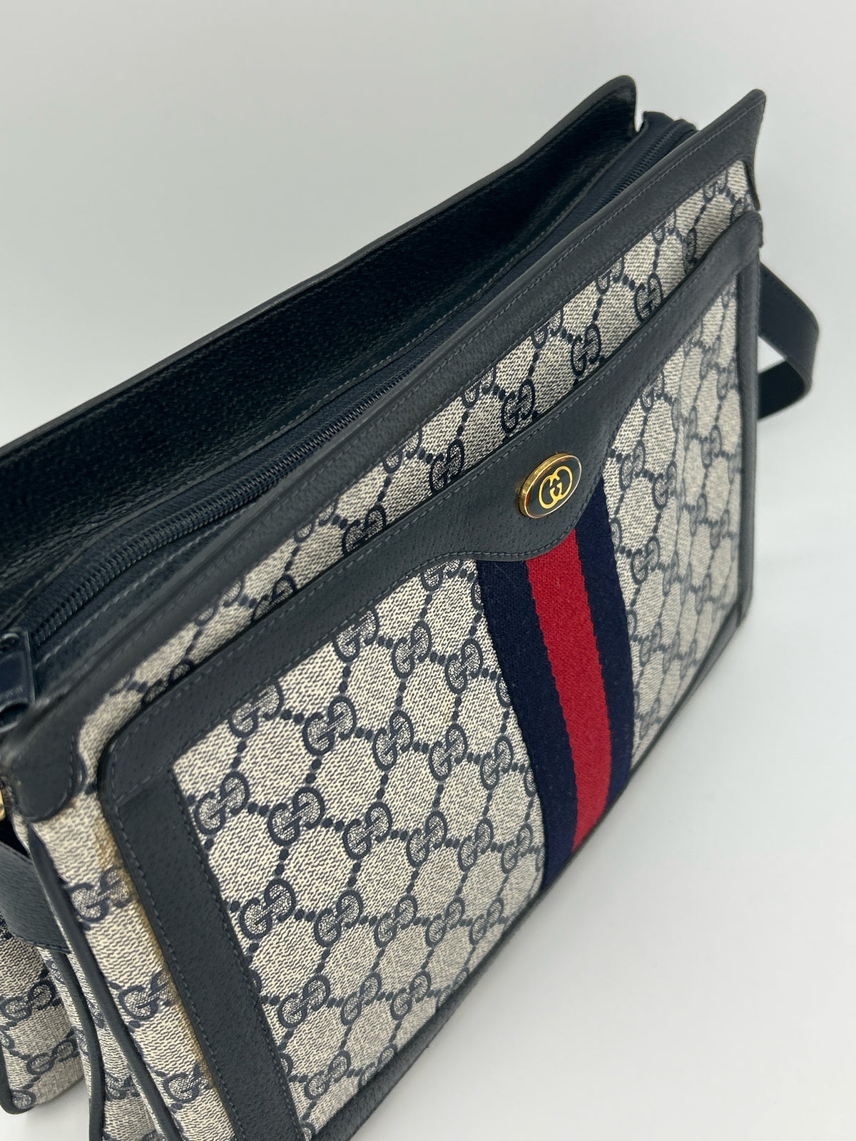 GUCCI Blue Monogram Women Purse