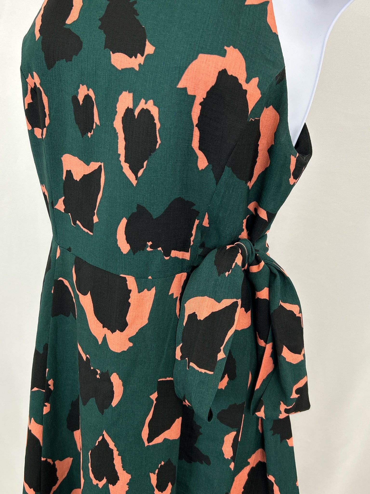 Elliatt Size S Teal Print Women's Dress