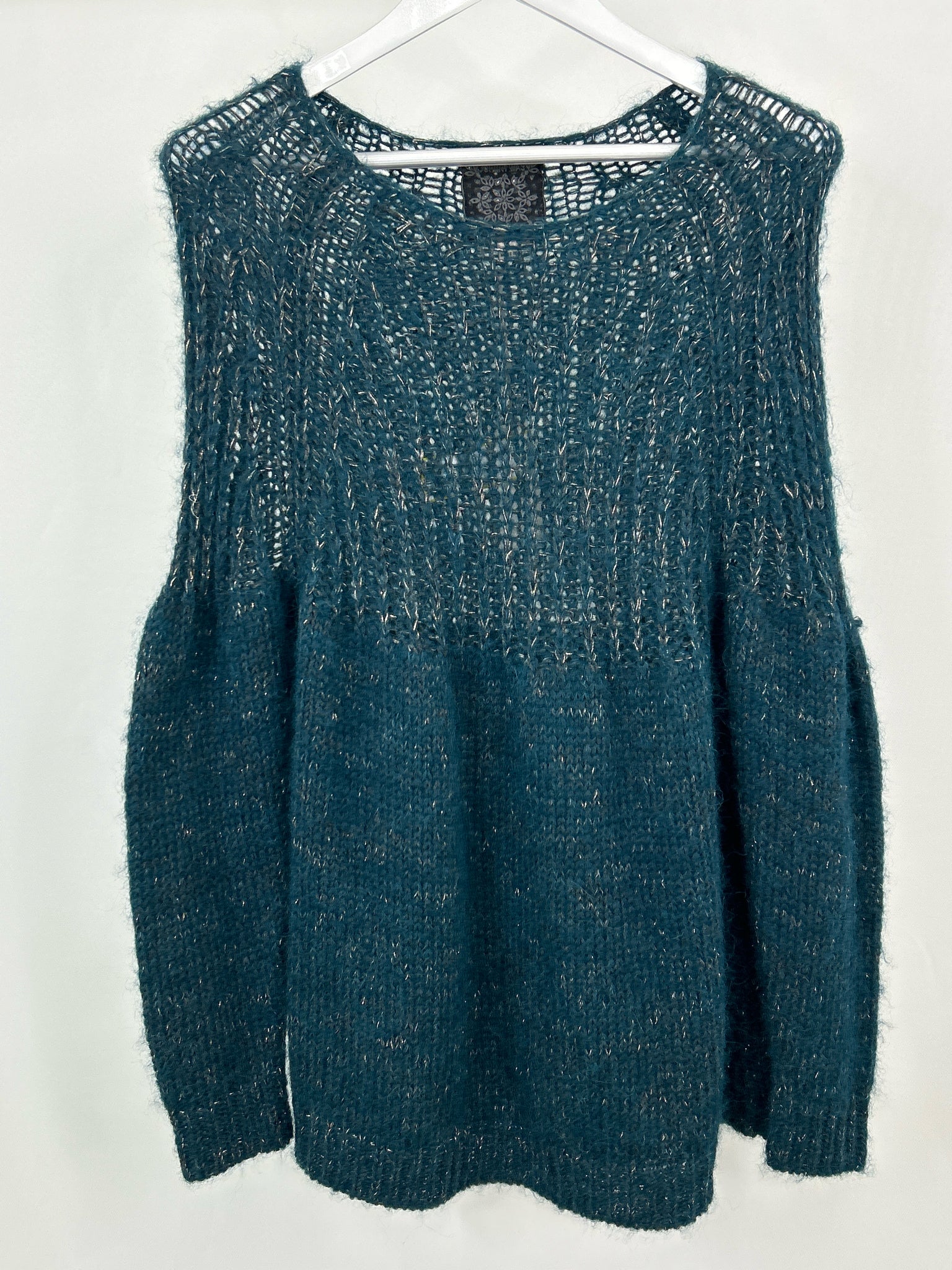 JOHNNY WAS Size S Teal Women Sweater NWT