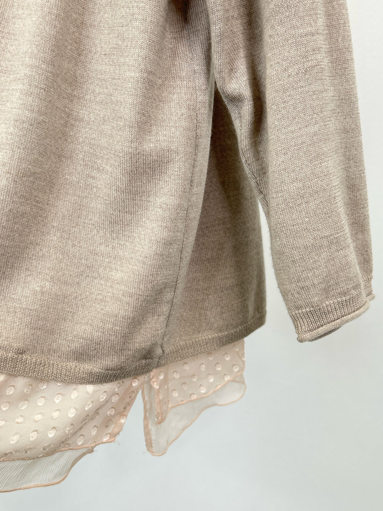 WRAP LONDON Size 14 Beige Women Sweater
