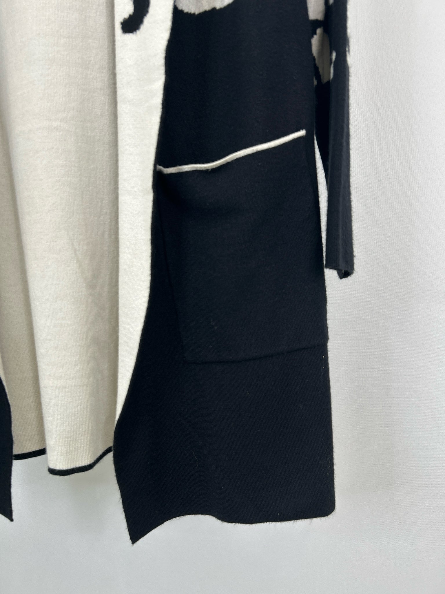 ETHYL Size S BLACK & IVORY Women Cardigan