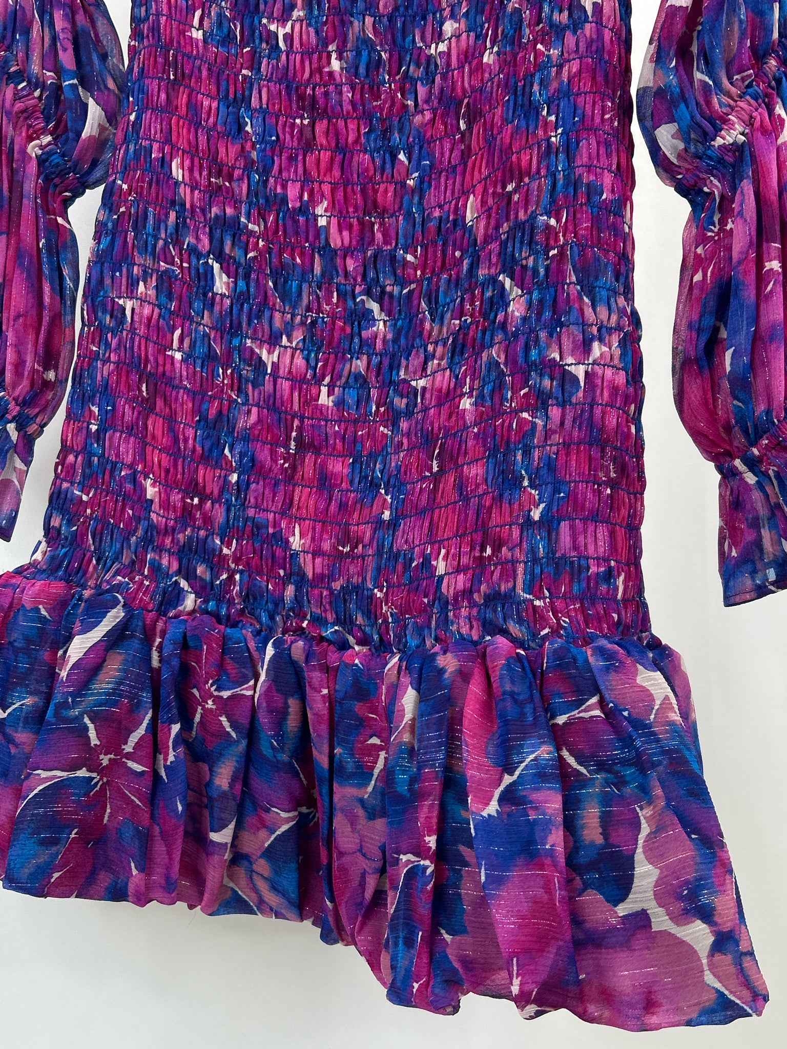 MISA Size XL Fuschia Print Women Dress NWT