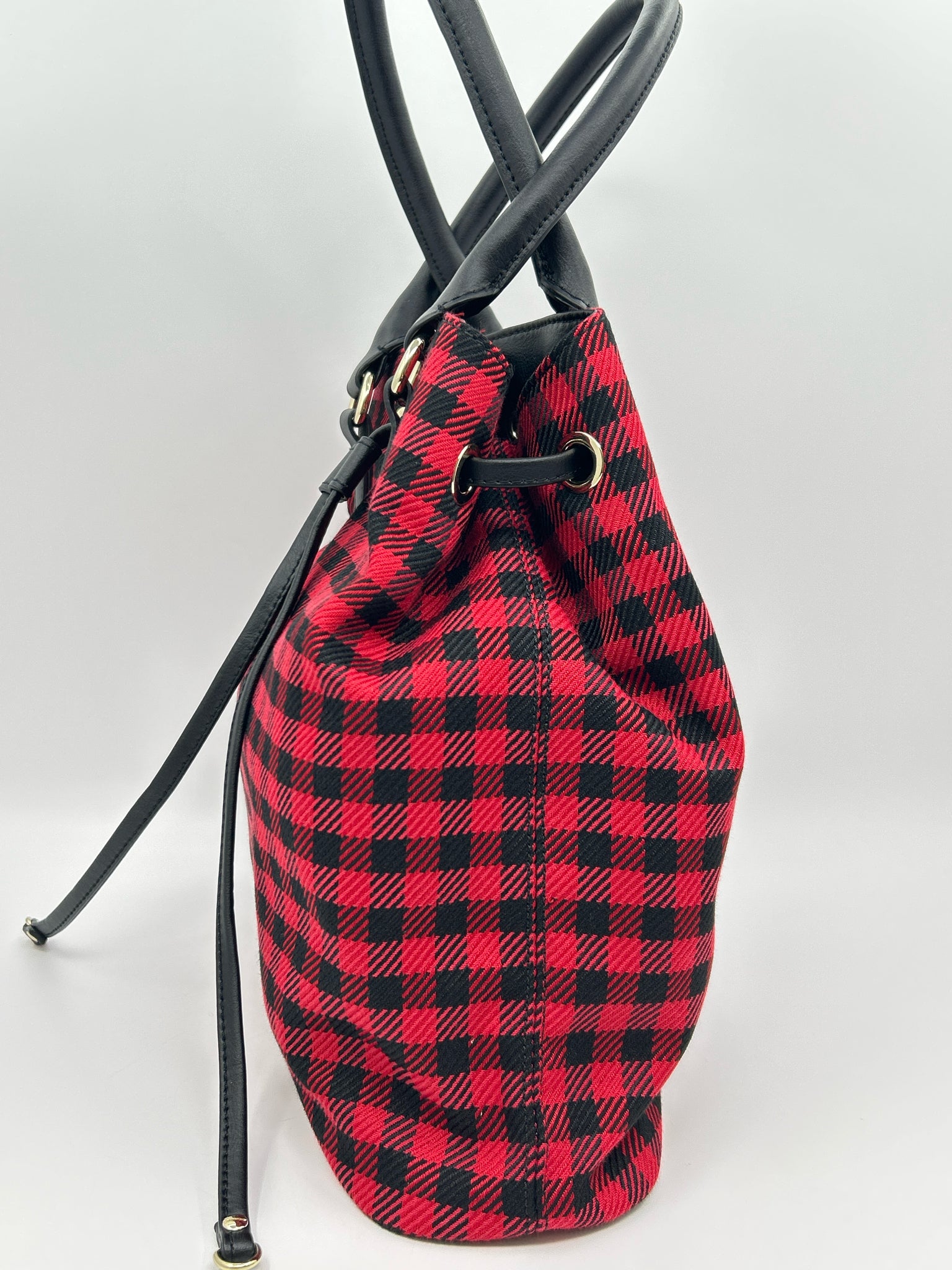 TALBOTS Red & Black Women Tote