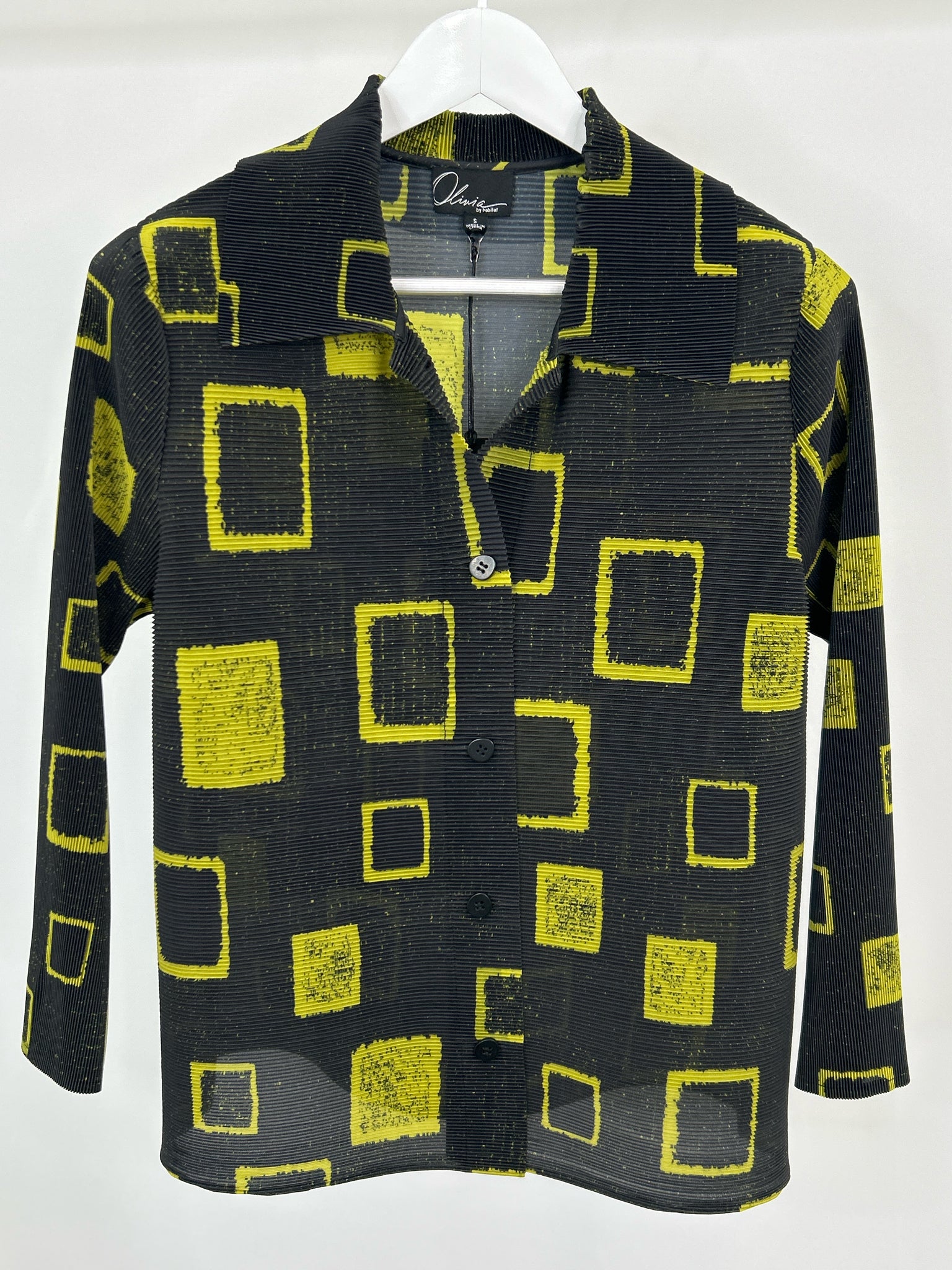 OLIVIA BY HABITAT CLOTHES Size S BLACK AND GREEN Women Jacket