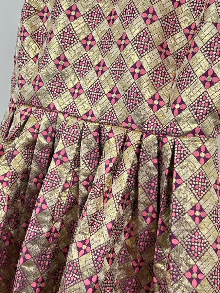 TUCKERNUCK Size M GOLD AND PINK Dress