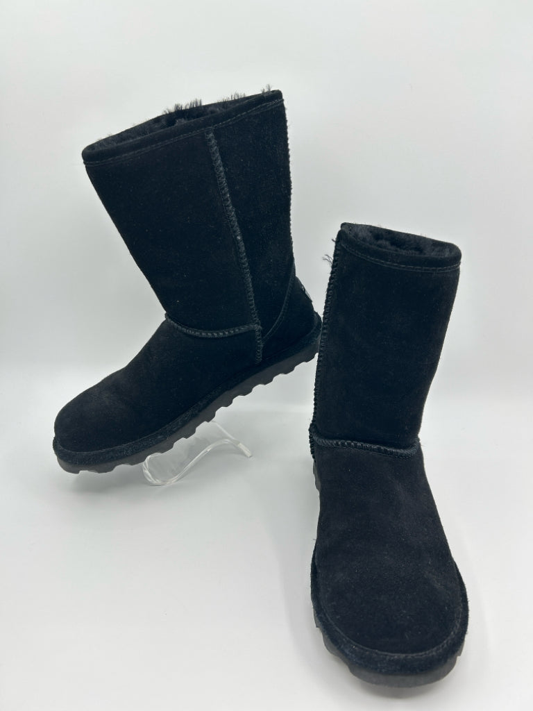 BEARPAW Women Size 10 Black Booties