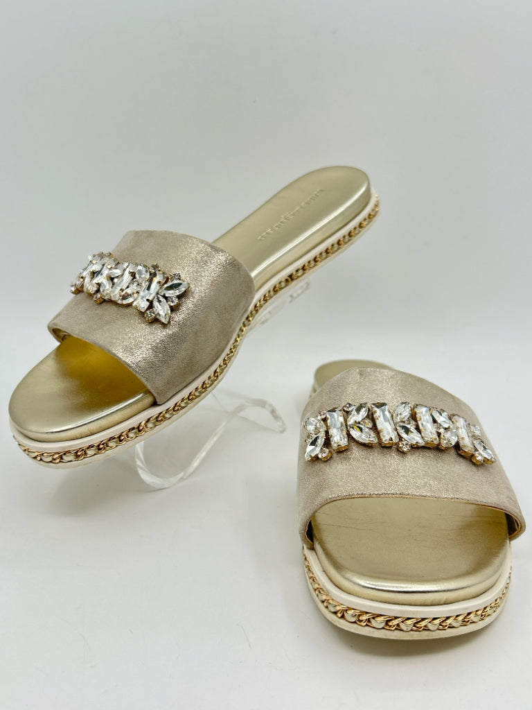 KARL LAGERFELD Size 10M Gold Sandal